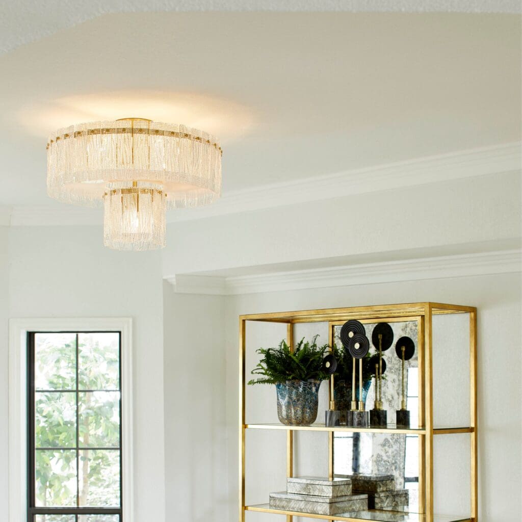 Cyan Design 11630 Othello 7-Light Chandelier in Aged Brass - Elegant Dining Room & Living Room Lighting Fixture