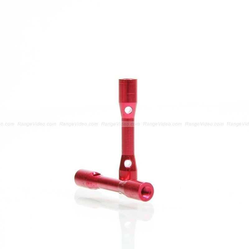 Red M3 x 0.5 x 30mm Female-Female Hex Standoff Spacers (2-Pack) - for PCB, Motherboard & Electronic Projects - DIY Computer Hardware & Circuit Board Mounting Solutions