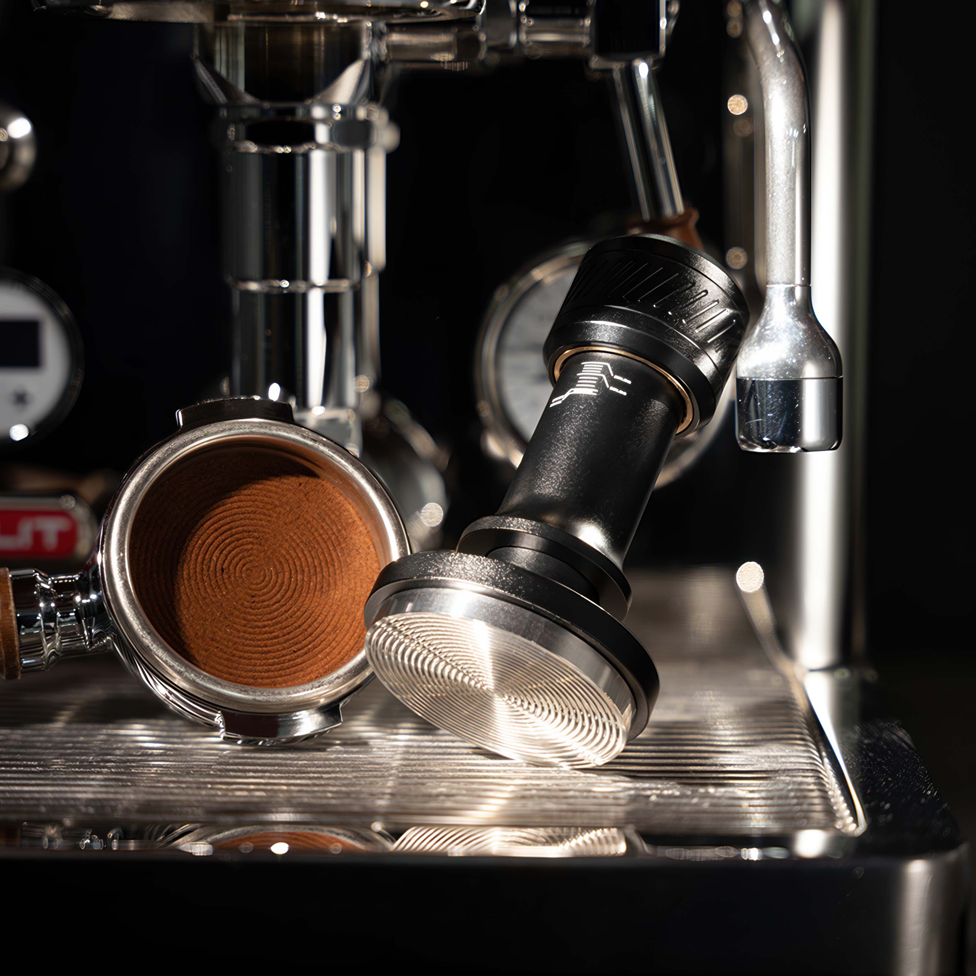 Premium Thor Adjustable Pressure Coffee Tamper - 58mm Stainless Steel Espresso Tamping Tool with Ergonomic Handle for Baristas & Home Brewing - Perfect for Espresso Machines & Coffee Shops