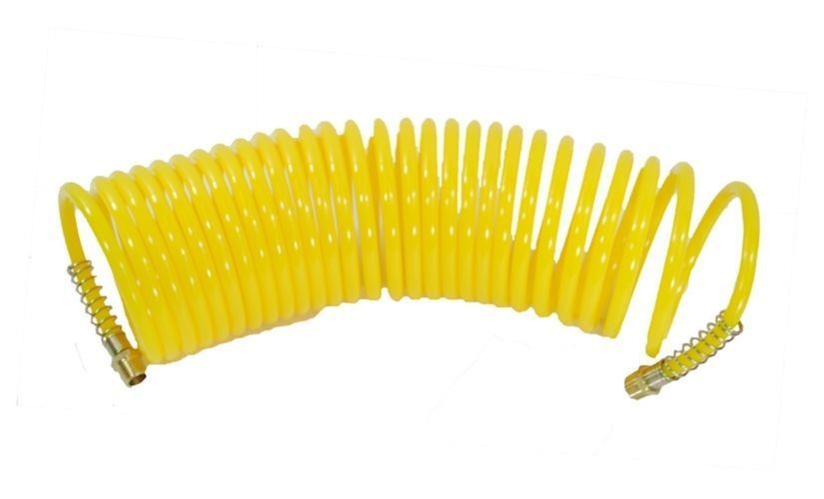 1/4 Inch x 50 Feet Heavy Duty Nylon Recoil Air Hose - Perfect for Air Compressors, Pneumatic Tools, and DIY Projects
