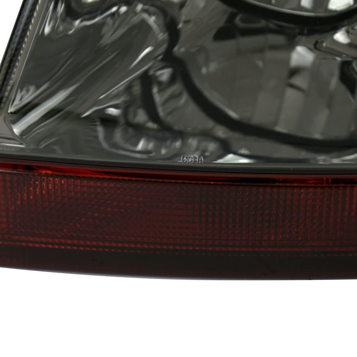 99-04 Jeep Grand Cherokee Smoke Headlights with Amber Turn Signal - Left & Right Pair Replacement for Improved Night Visibility | Off-Road & Street Legal Lighting Upgrade