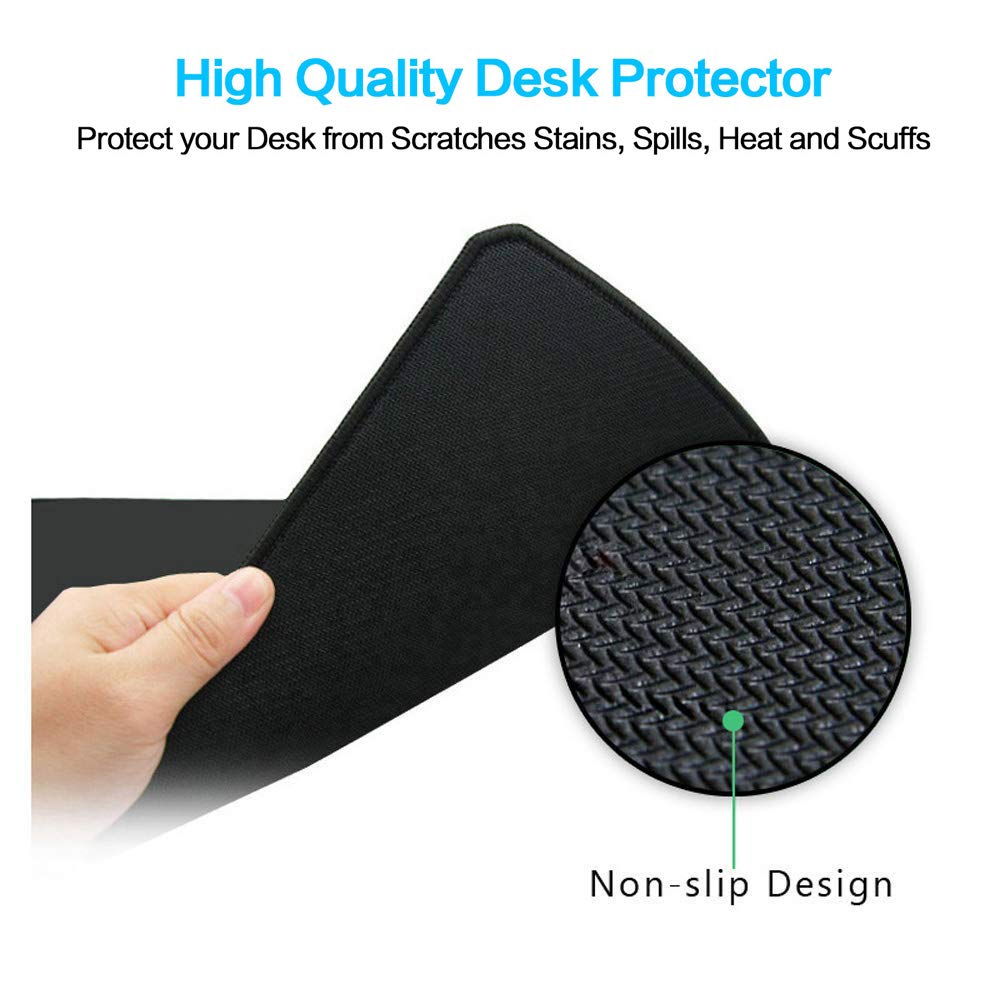 Large Gaming Mouse Pad with Dragon Design - Non-Slip RGB Extended Mouse Mat for PC, Laptop & Office Use - Perfect for Gamers, Programmers & Graphic Designers (A-Red)