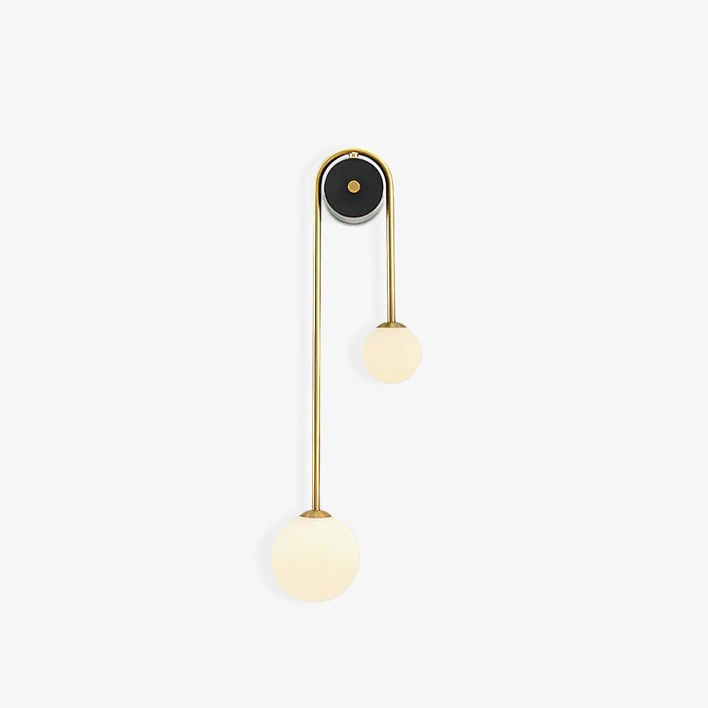 Vintage Brass Arc Wall Light - Adjustable Swing Arm Sconce for Living Room, Bedroom, or Hallway Lighting | Modern Industrial Home Decor