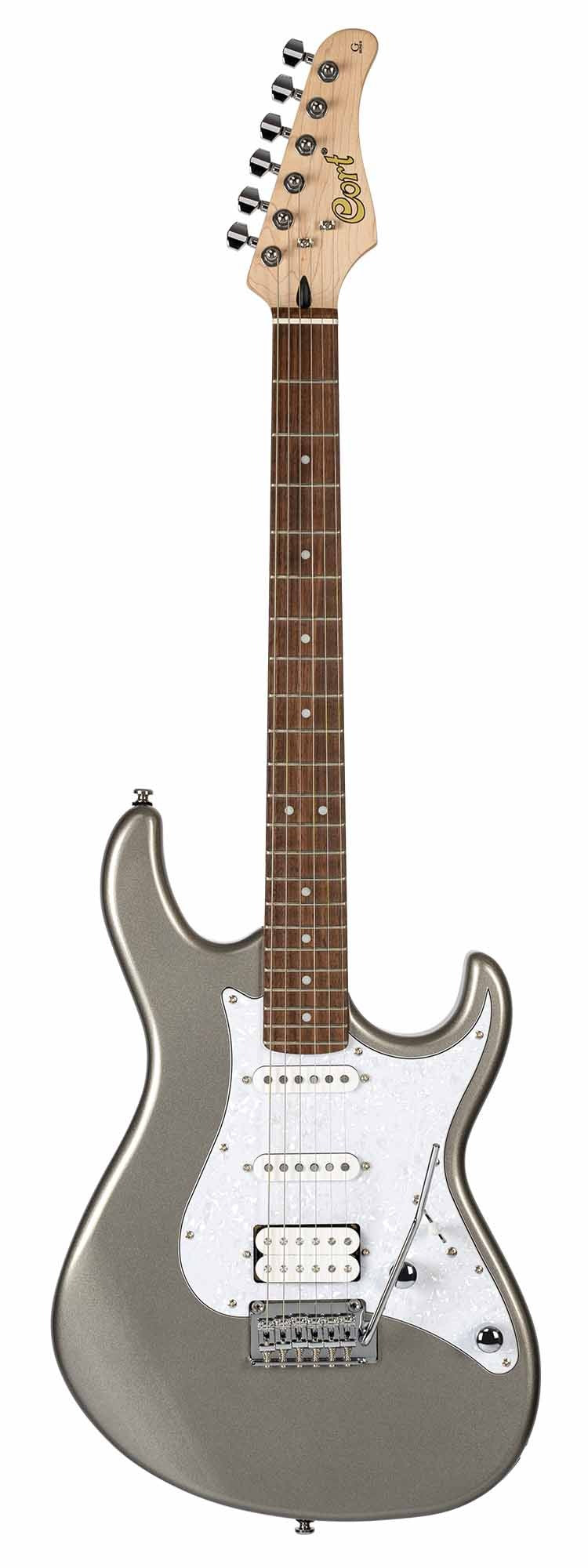 Cort G250 SVM Electric Guitar - Silver Metallic Finish | Professional Solid Body Guitar for Rock, Blues & Metal | Perfect for Stage Performances & Studio Recording