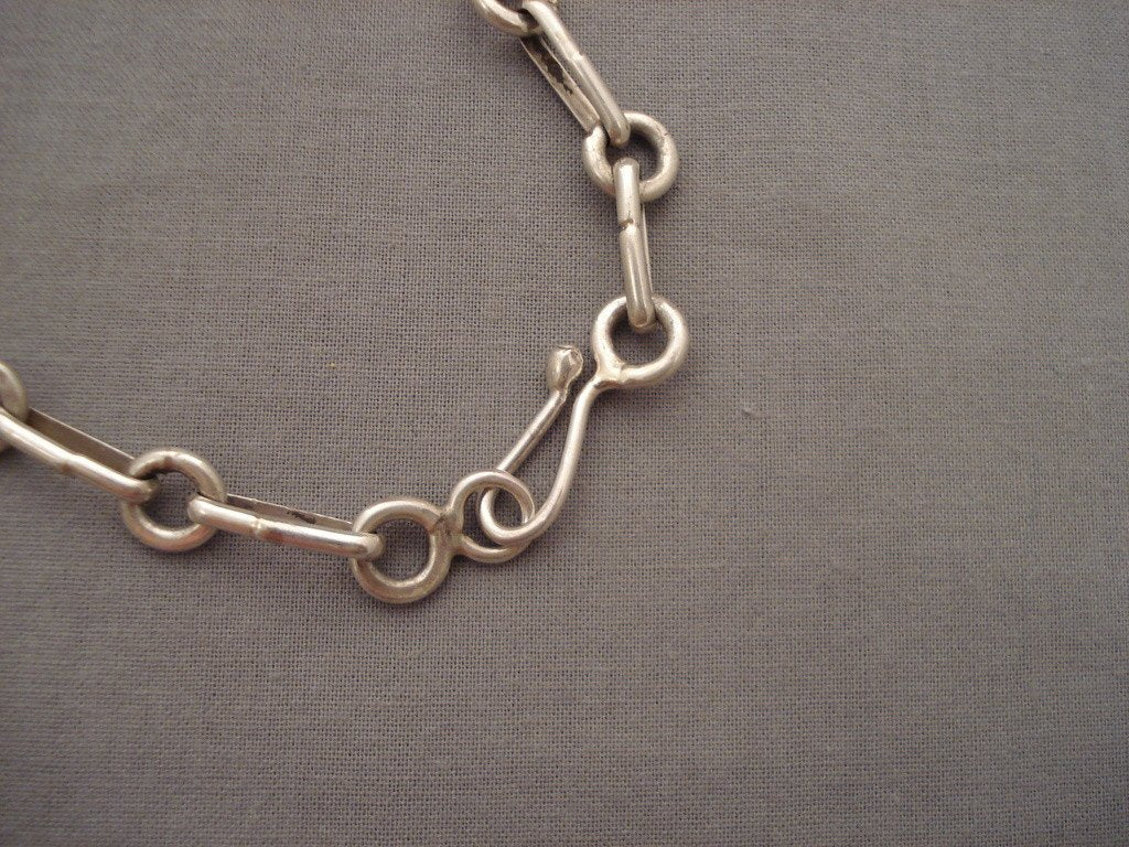 Authentic Navajo Sterling Silver Necklace - 103g Handcrafted Native American Jewelry for Women - Perfect for Weddings, Festivals & Cultural Events