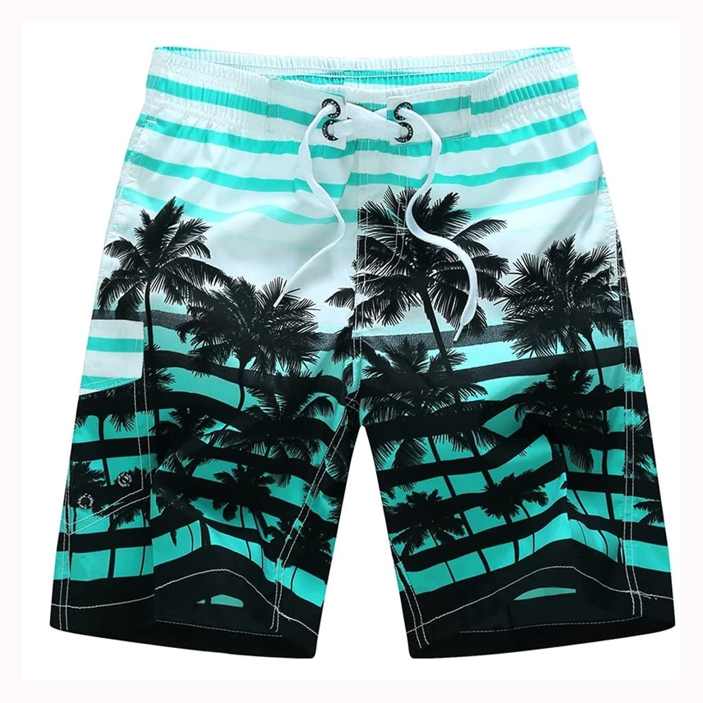 **Men's 6XL Plus Size Board Shorts - Quick Dry Swim Trunks for Summer, Beach, Surf & Pool - XX-Large Printed Bathing Suit - Holiday Swimwear for Vacation & Water Sports (Color: C)**