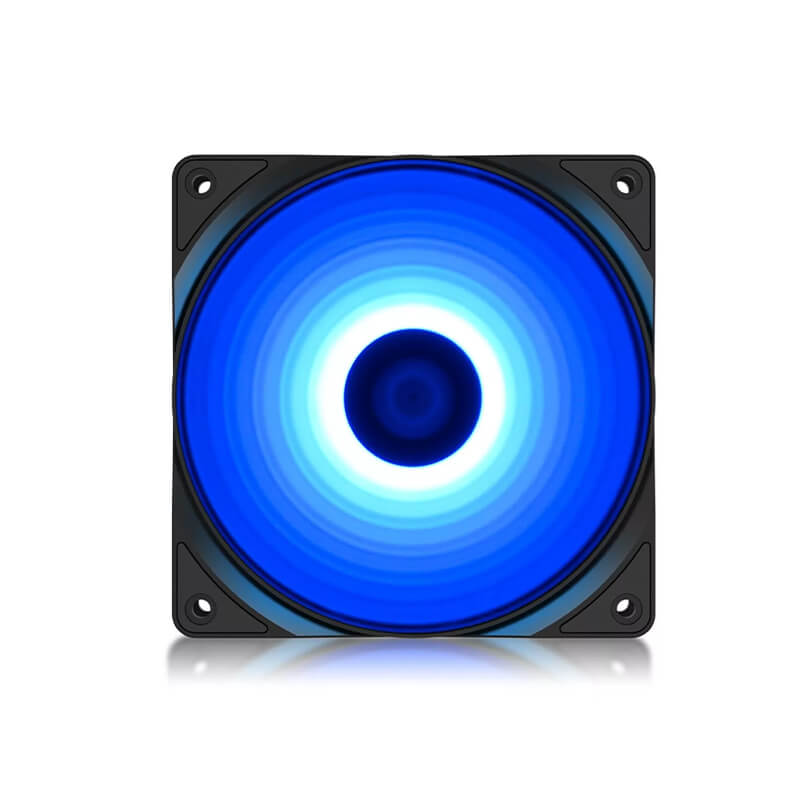 Deepcool RF120 120mm Blue LED Computer Case Fan - High Airflow Cooling for PC Gaming, Workstation & Home Office Setup