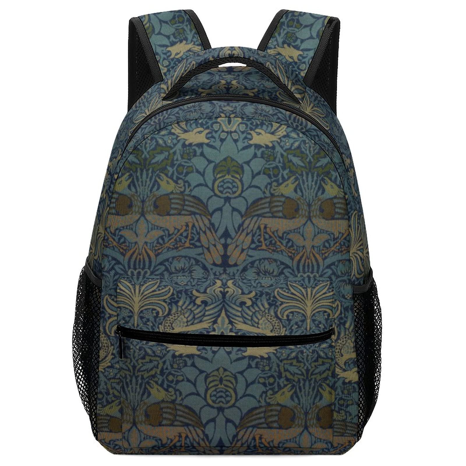 Personalized Mandala Floral Blue Backpack for Teens - Durable School Bookbag for Kids, Preschool Daily Rucksack - Perfect for School, Travel & Outdoor Adventures