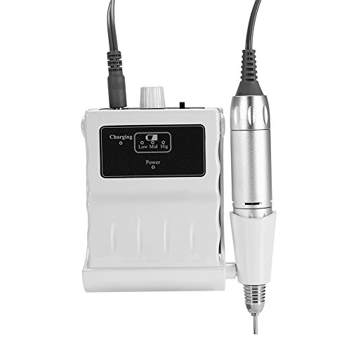 Professional Rechargeable Nail Art Drill Kit - Electric Manicure Pedicure File Machine with Multiple Bits for Home & Salon Use - Perfect for DIY Nail Care, Acrylics & Gel Polish Application