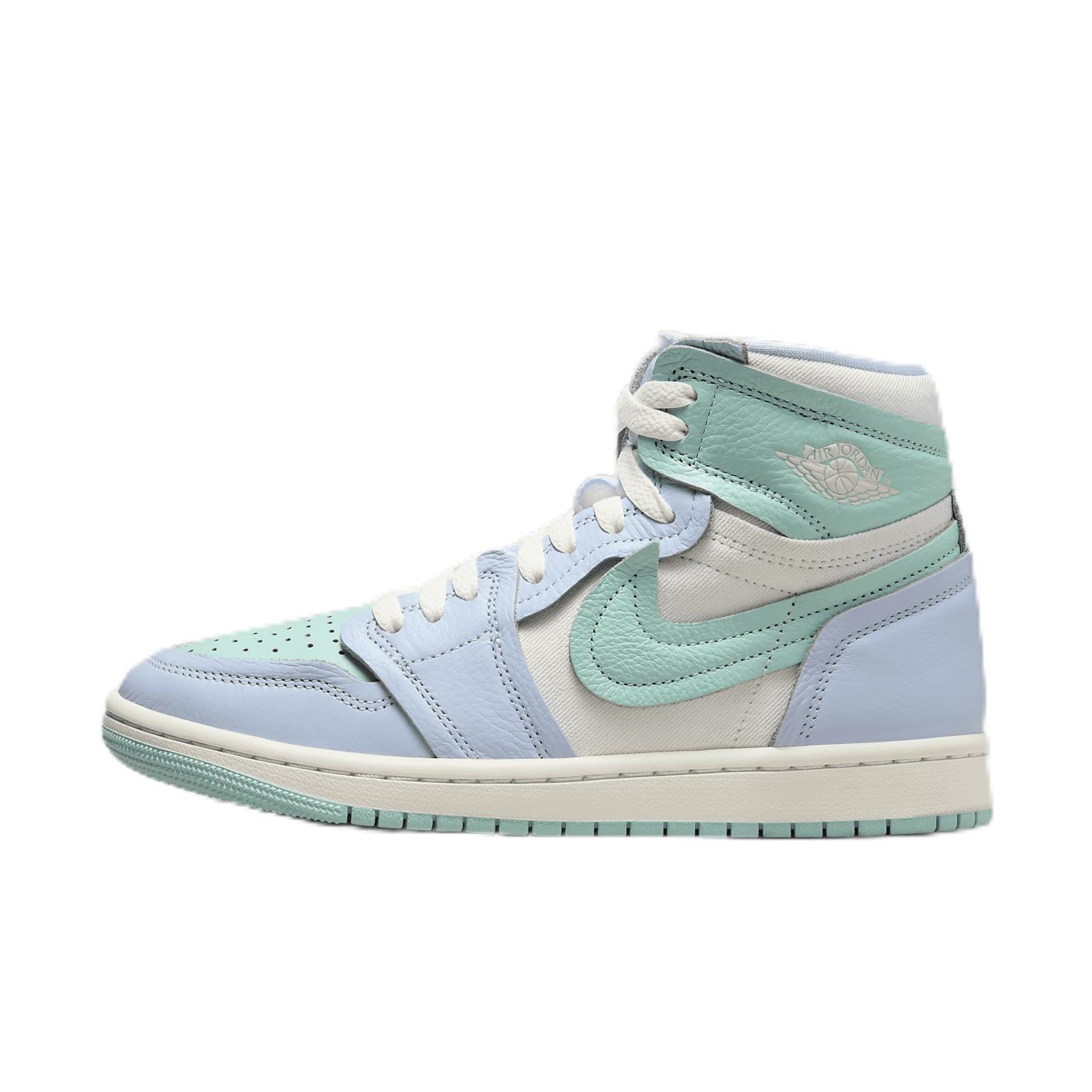 Air Jordan 1 High Method of Make Women's Sneakers - Size 6 (FB9891-401) in Hydrogen Blue/Light Dew/Coconut Milk/Sail | Stylish Basketball Shoes for Women | Perfect for Casual Wear, Street Fashion & Sports