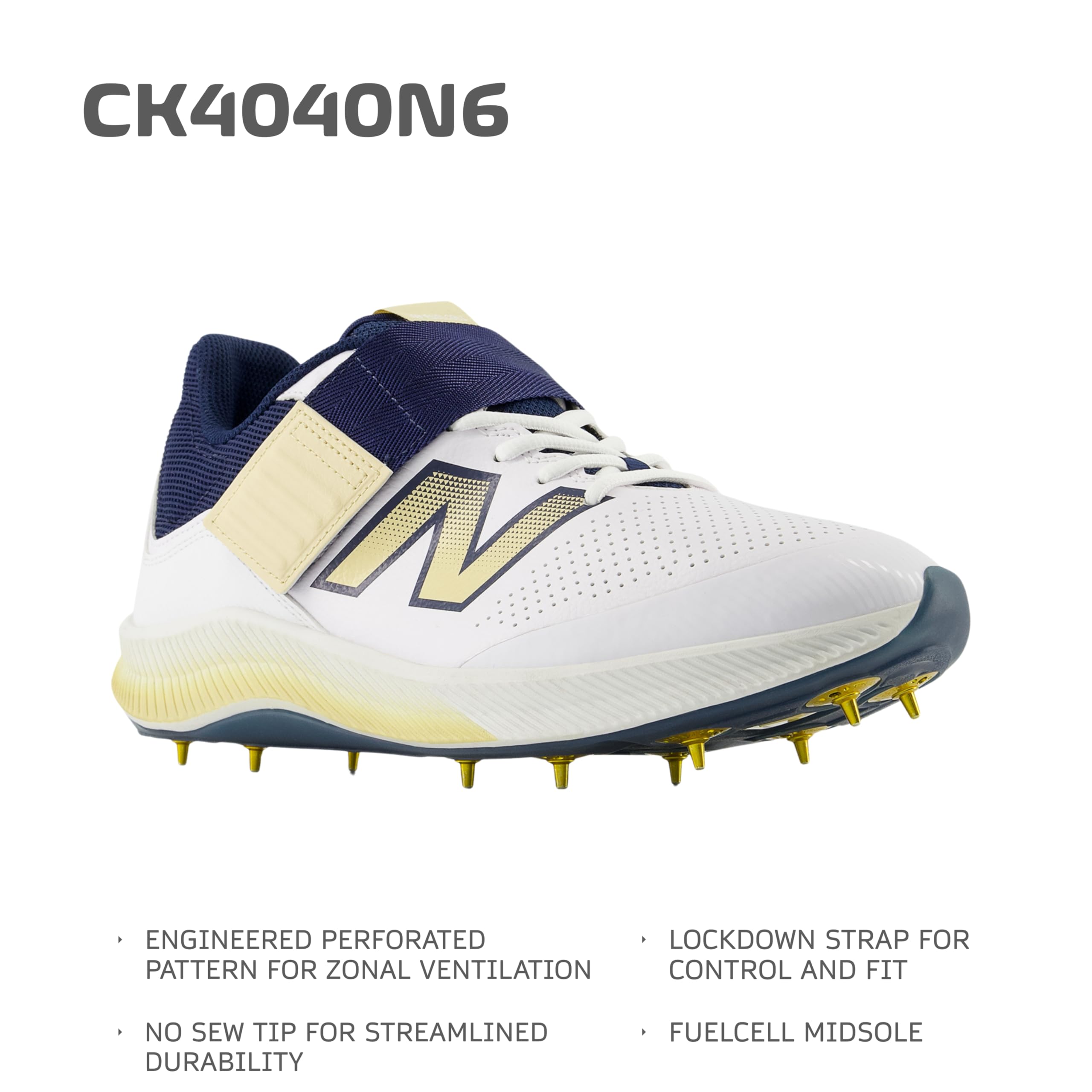 New Balance Unisex Cricket Shoes for Adults - Lightweight & Durable Sports Footwear for Cricket Matches & Training