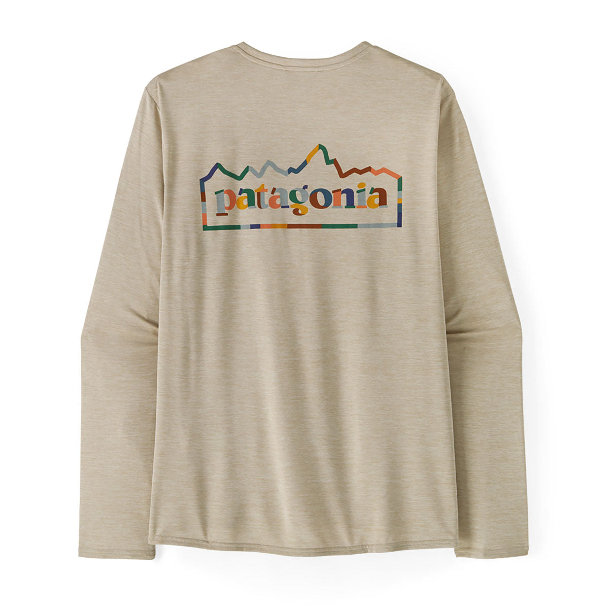 Men's Long Sleeve Capilene Cool Daily Graphic T-Shirt - Moisture Wicking & Breathable for Hiking, Travel & Outdoor Activities