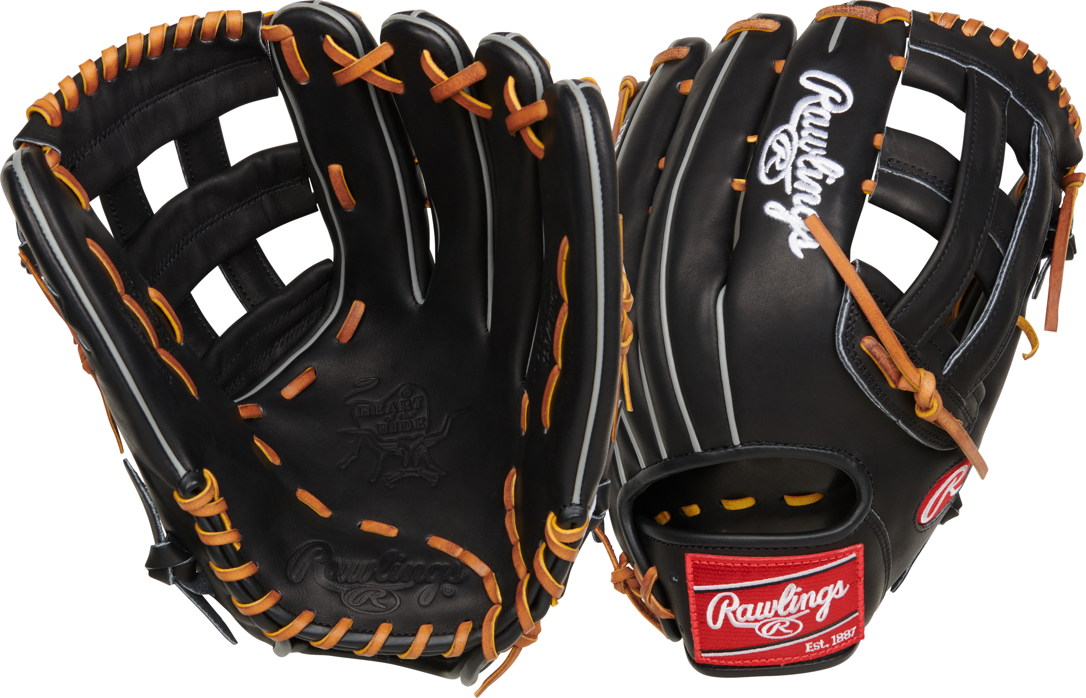 Rawlings Heart of the Hide PROT3029C 12.75 Inch 6B Outfield Baseball Glove - Premium Leather Mitt for Outfielders & Baseball Players - Perfect for Training, Games & Competitive Play