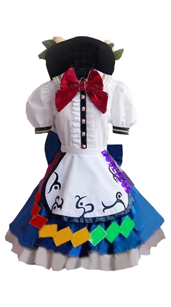 Anime East Projector Hinanawi Tenshi Cosplay Costume - Full Set Halloween Outfit for Anime Conventions & Themed Parties | Perfect for Cosplay Events, Halloween Celebrations & Anime Lovers