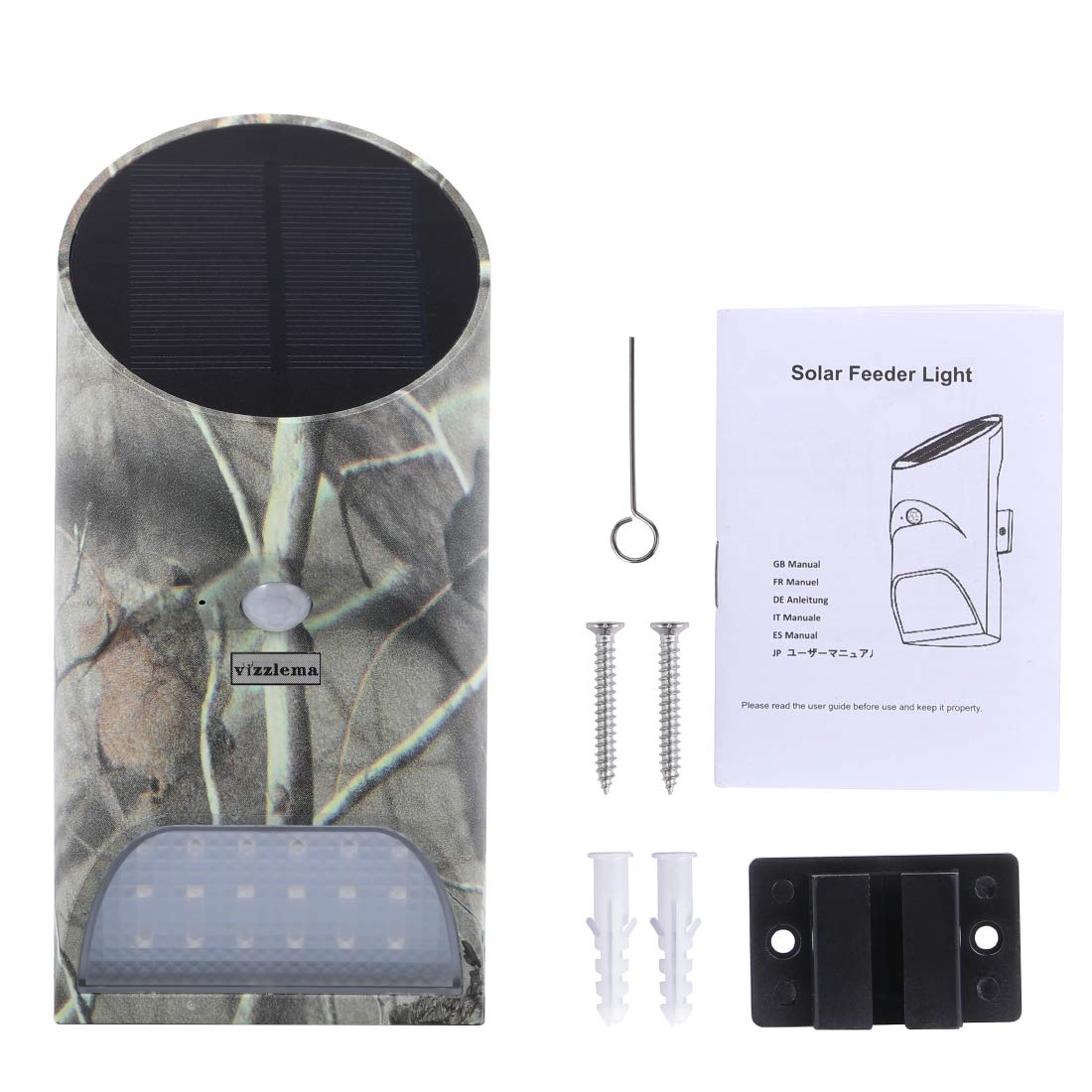 Solar Feeder Light for Hunting - Motion Activated Green LED Game Light - Outdoor Solar Powered Hog Feeder Light for Wildlife & Hunting - Perfect for Night Hunting, Game Feeding & Wildlife Observation