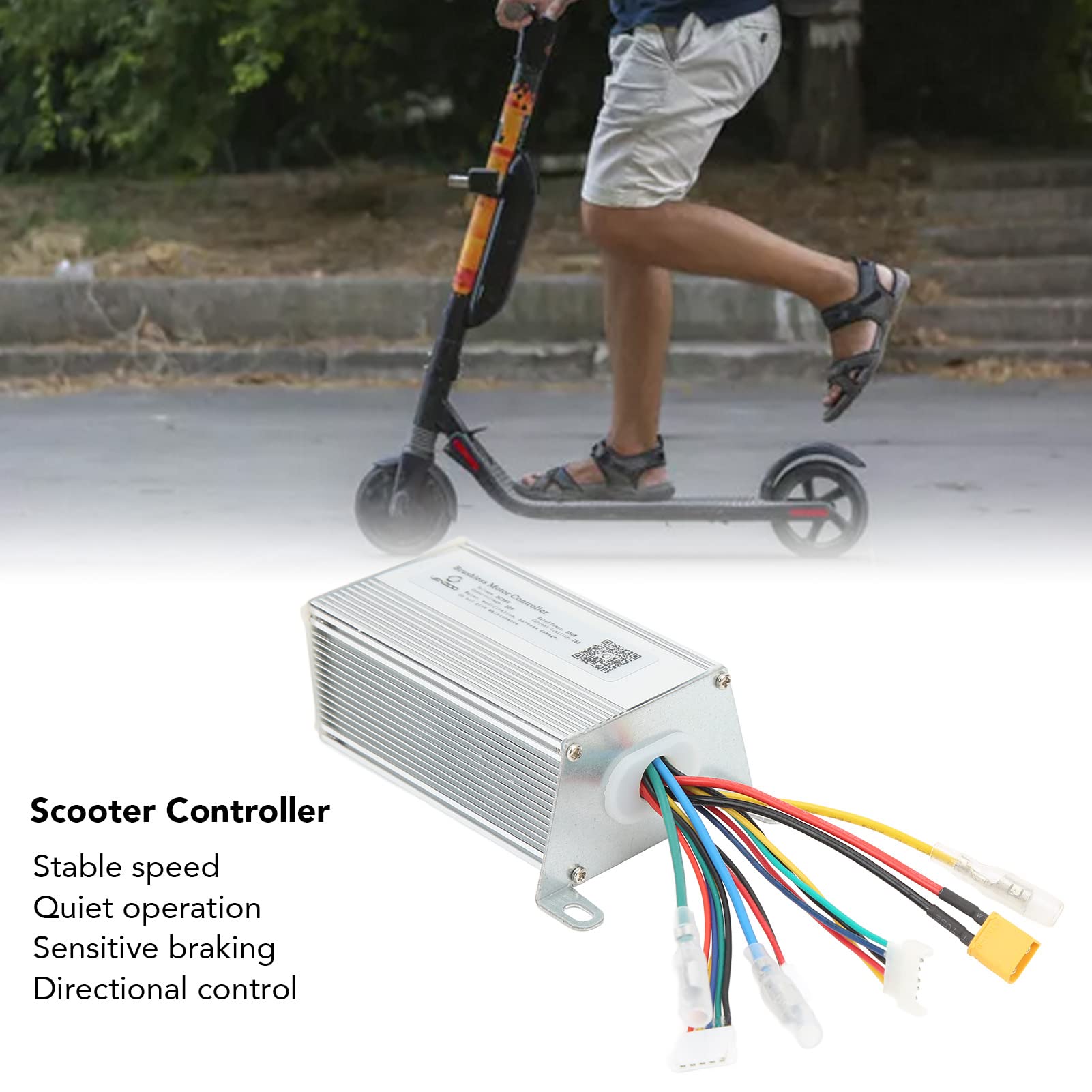 Alomejor Aluminum Alloy Electric Scooter Controller - Brushless Motor Controller for Kids Scooters - Upgrade Parts & Gift for Outdoor Fun & Commuting