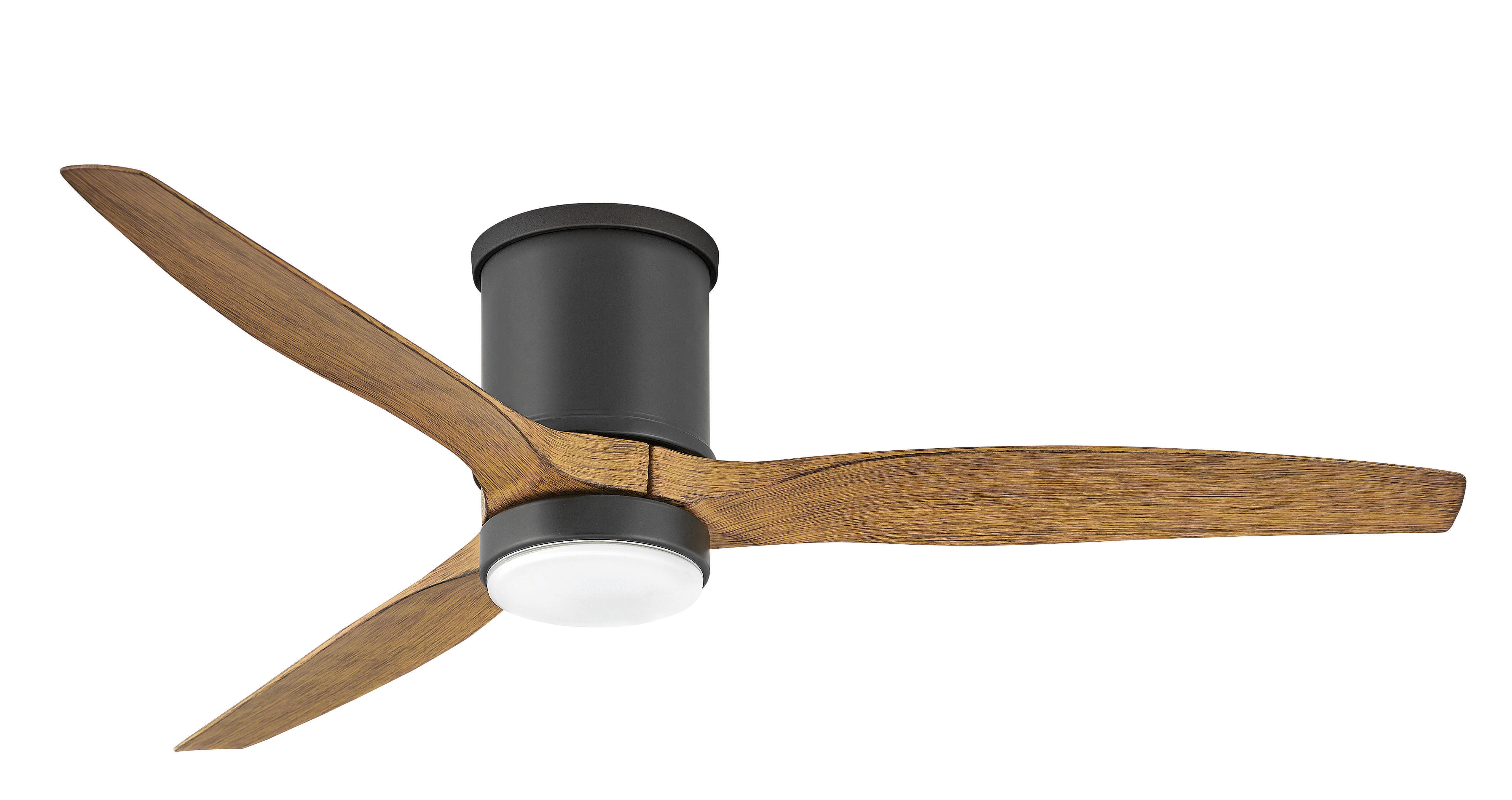Modern Hover Flush Mount Ceiling Fan with Remote Control - Energy Efficient LED Light - Quiet DC Motor - Perfect for Bedroom, Living Room, and Office Spaces
