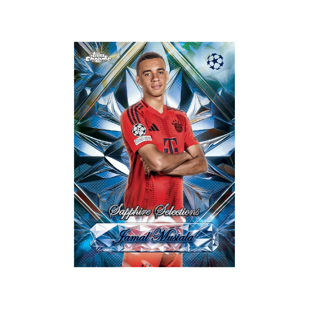 2024-25 Topps Chrome Sapphire UEFA Club Competitions Soccer Trading Cards - Collectible for Fans & Perfect for Fantasy Leagues