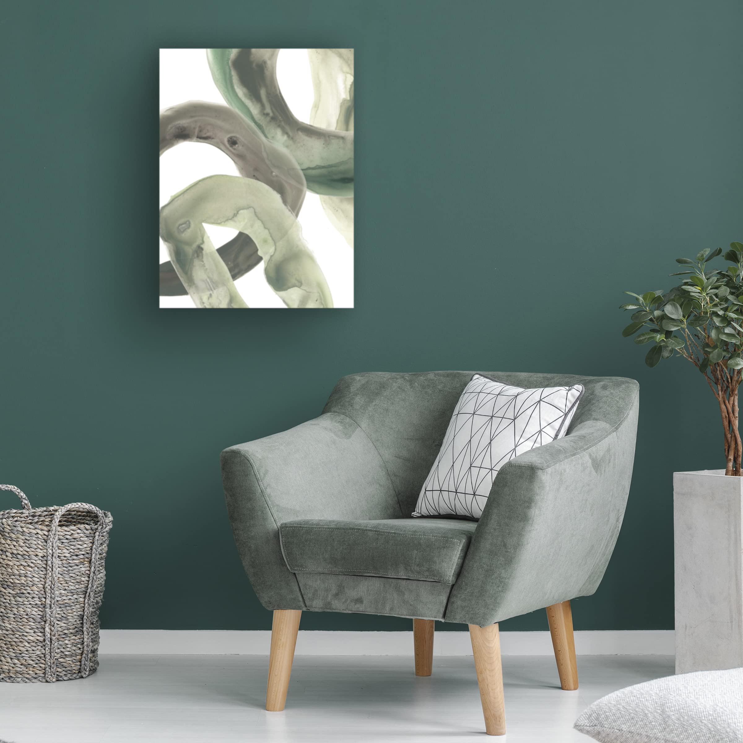 Trademark Fine Art 'Concentric Lichen VI' Canvas Wall Art by June Erica Vess - Modern Abstract Nature Painting for Living Room, Bedroom & Office Decor