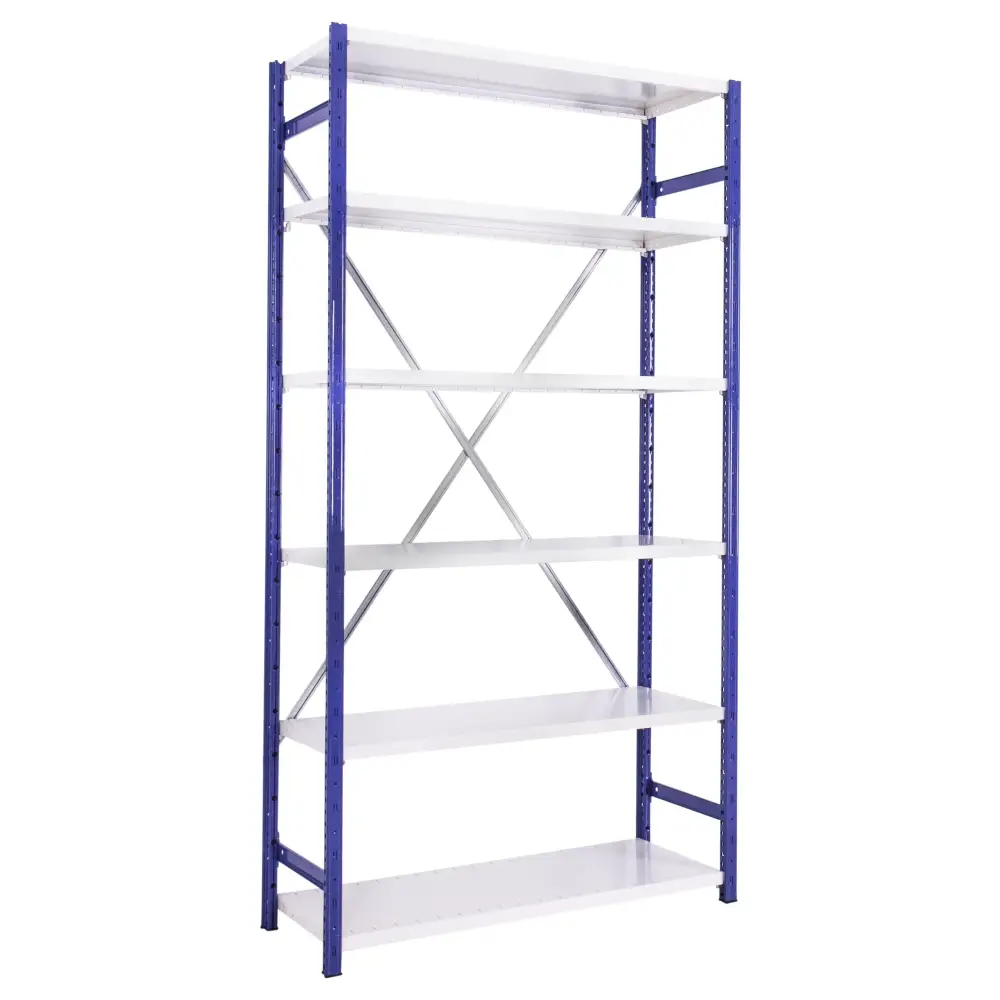 Expo 4D Boltless Shelving - Heavy Duty Storage Rack for Warehouse, Garage & Retail - Easy Assembly Metal Shelves for Organizing Supplies & Tools