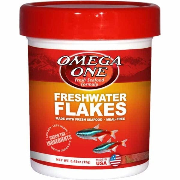 Omega One Freshwater Flakes - Premium Fish Food for Tropical & Community Aquariums | Ideal for Daily Feeding & Enhancing Fish Health