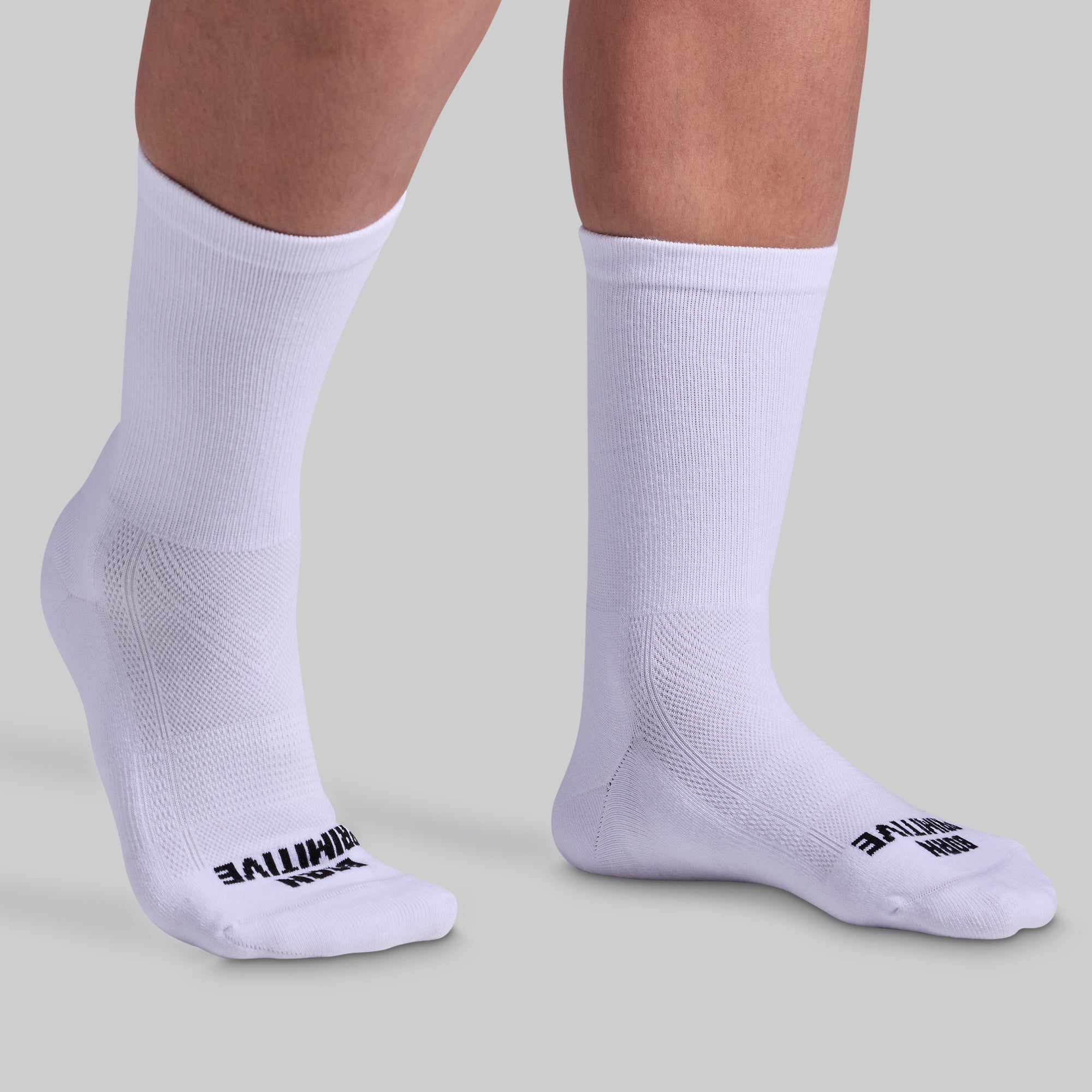 High-Performance Crew Socks 3-Pack - Moisture Wicking Athletic Socks for Men & Women - Comfortable Workout & Running Socks (White) - Perfect for Gym, Sports & Everyday Wear