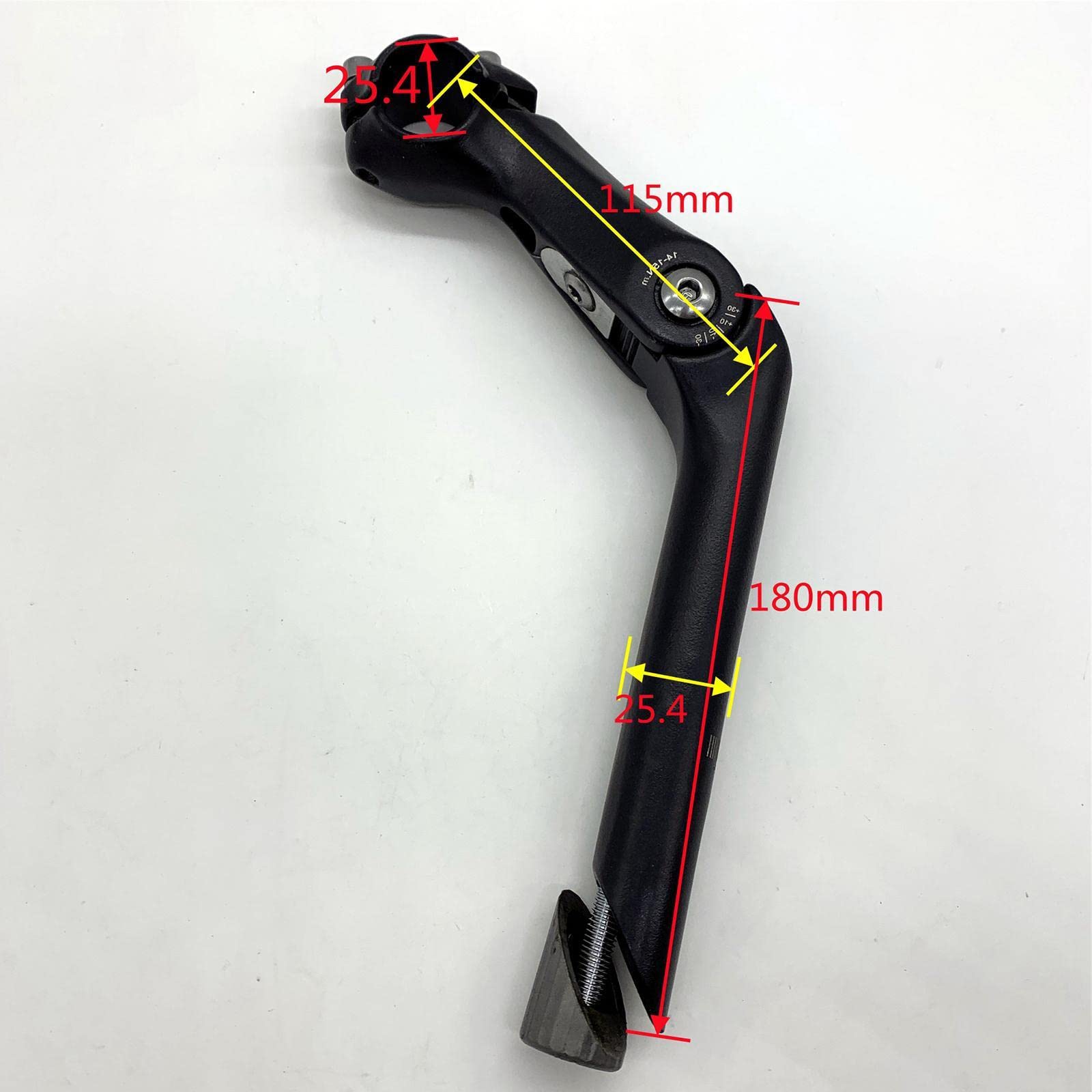 25.4mm Aluminum Alloy Adjustable BMX Bike Stem - Replacement Handlebar Riser Gooseneck for BMX, Mountain & Road Bikes - Perfect for Commuting, Racing & Off-Road Adventures