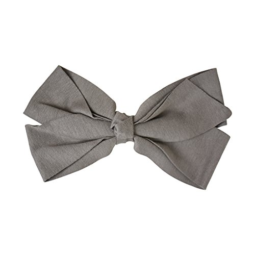 Dark Grey Jumbo Bow Soft Cotton Headband - Perfect for Casual Outfits, Yoga, and Relaxation