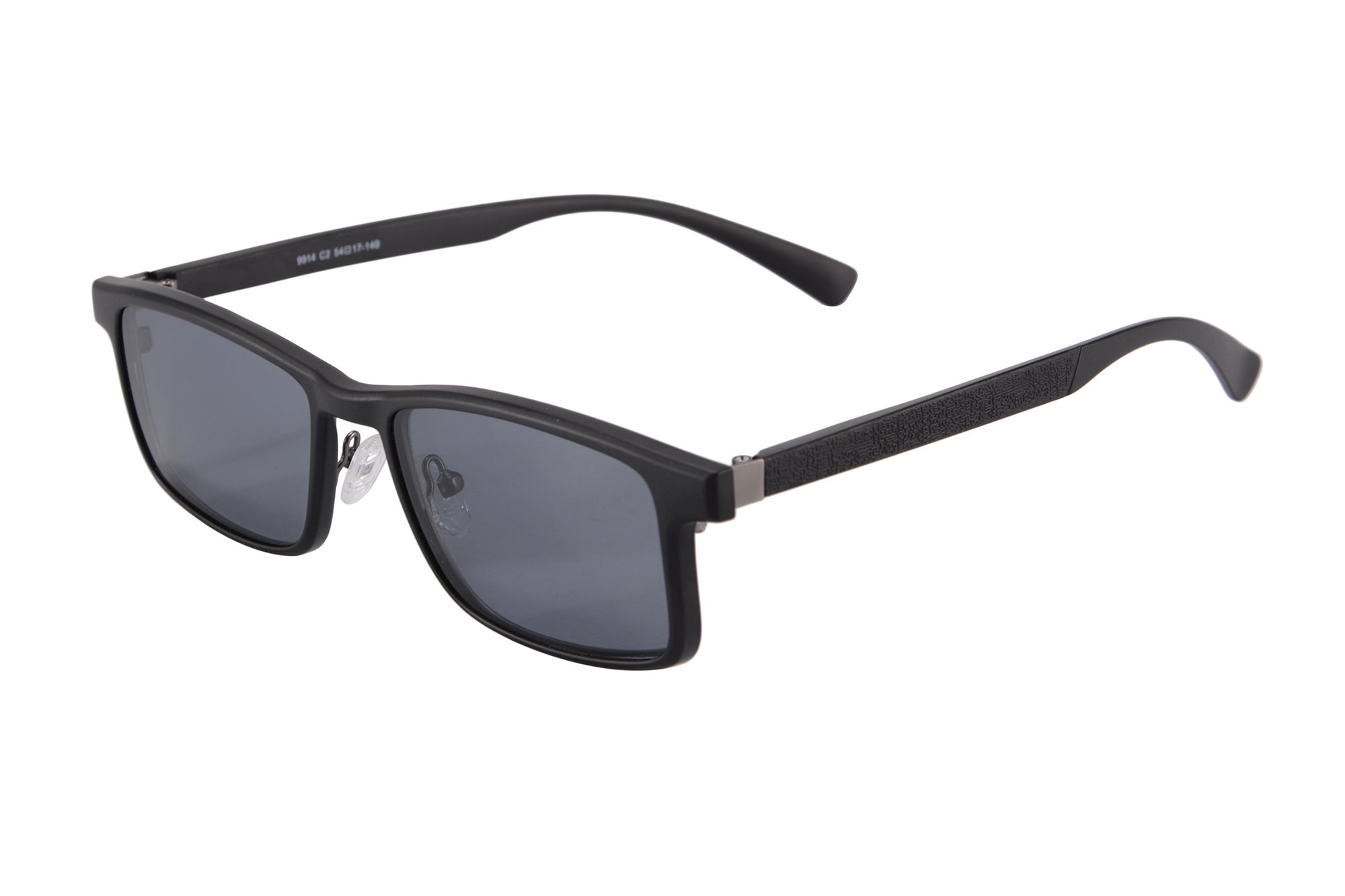 SHINU Clear Lens Anti-Glare Polarized Clip-On Sunglasses for Men (Model 9914) - UV Protection, Lightweight & Stylish for Driving, Outdoor Activities & Everyday Wear