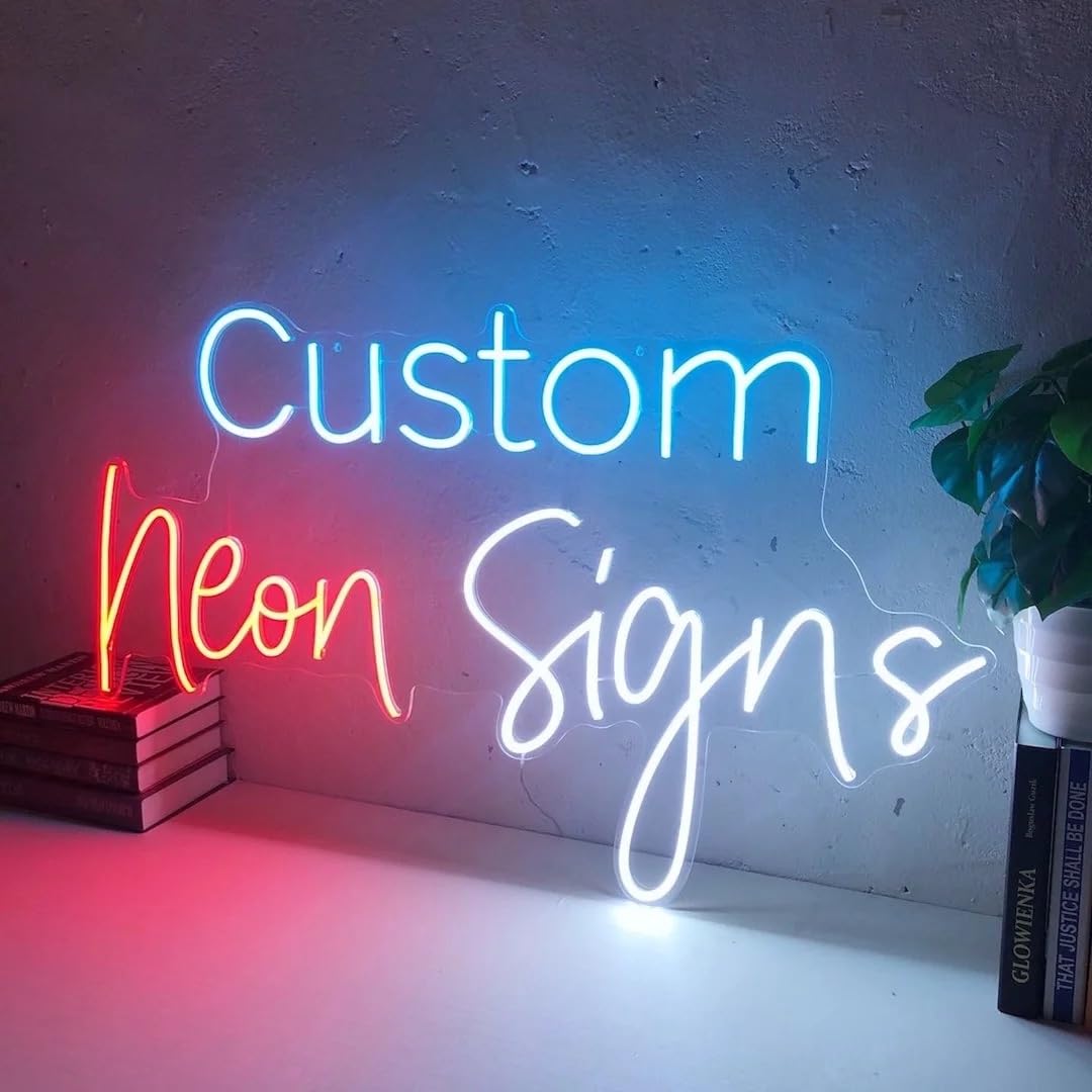 Custom LED Neon Signs for Wall Decor - Personalized Bedroom, Home, Wedding & Party Lights - Perfect for Aesthetic Room & Bathroom Décor | Ideal for Gifts, Events & Interior Design