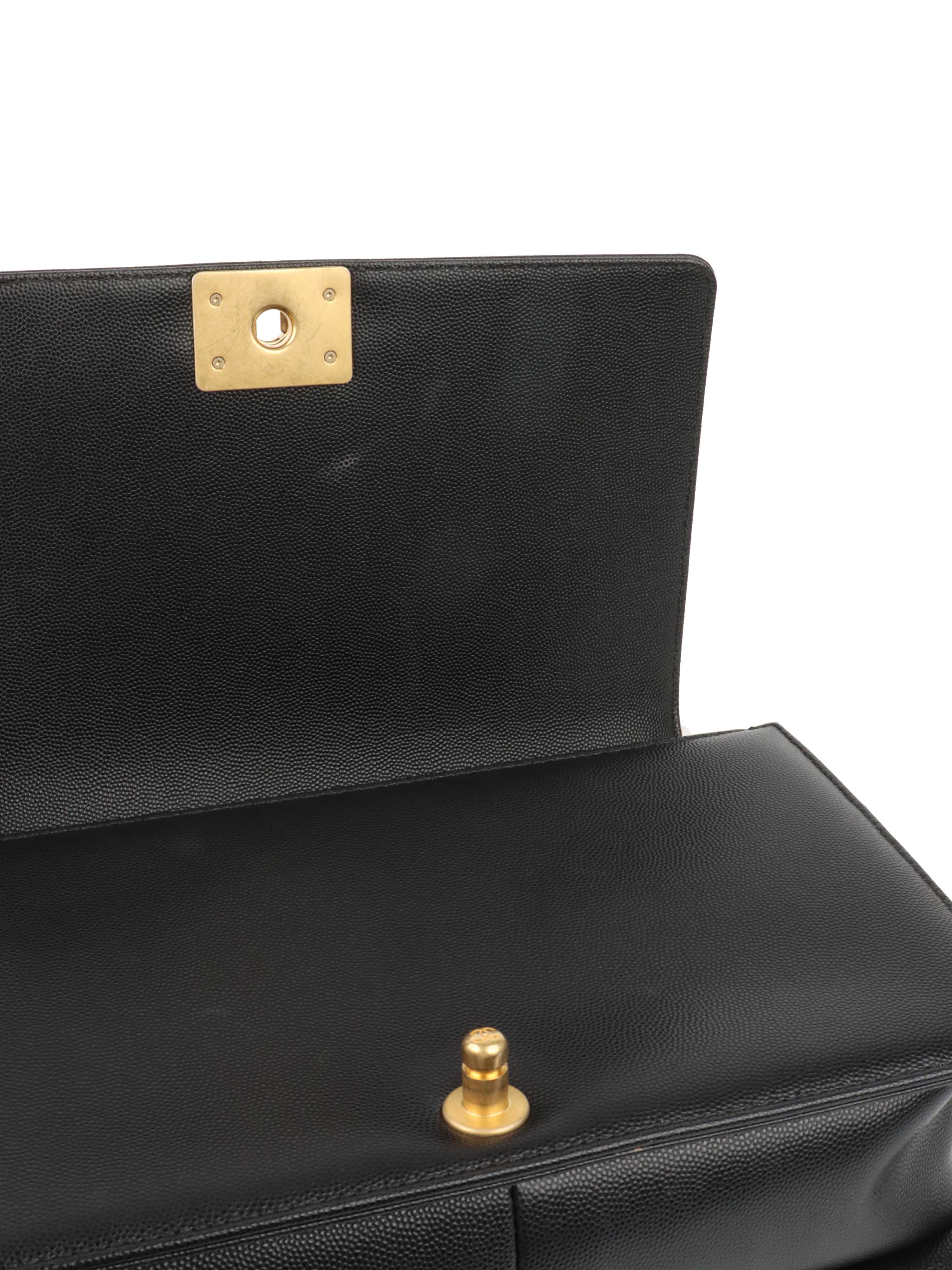 Chanel Black Old Medium Caviar Boy Bag GHW - Luxury Leather Handbag for Women, Perfect for Evening Events, Parties & Special Occasions