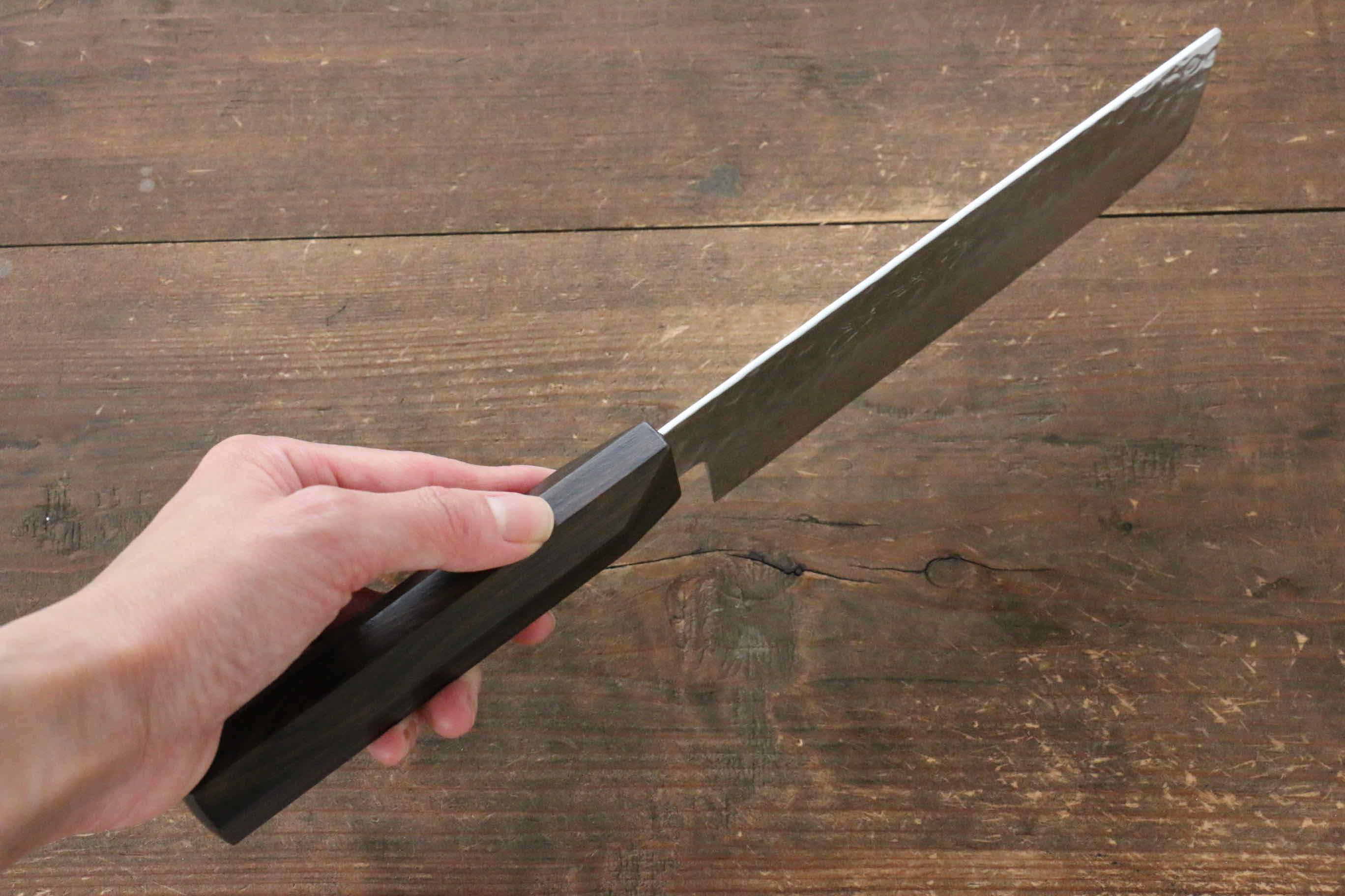 Premium Jikko VG10 17-Layer Damascus Steel Usuba Knife 160mm with Ebony Wood Handle - Professional Japanese Kitchen Knife for Sushi, Vegetables & Precision Cutting