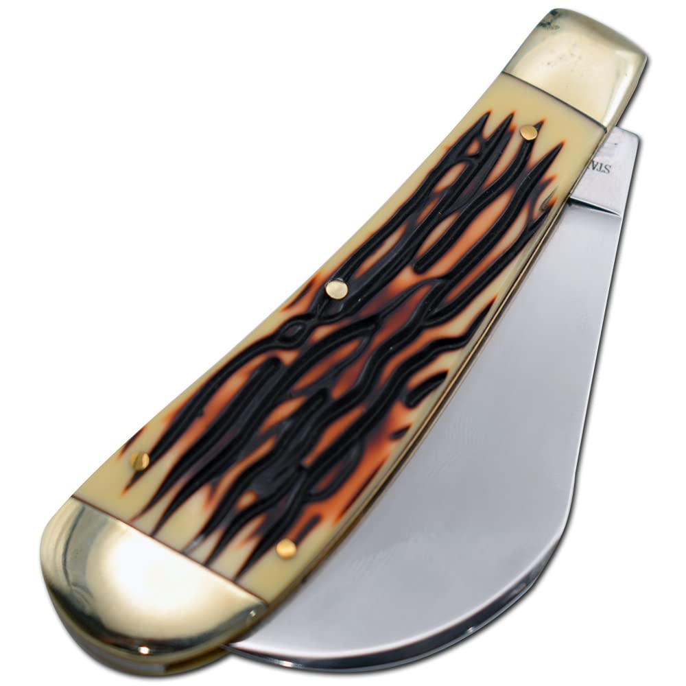 Hawkbill Pruning Knife - Traditional Lockback Folding Knife with Ergonomic Handle for Gardening, Hunting & Camping | Perfect for Bushcraft, Survival & Outdoor Adventures