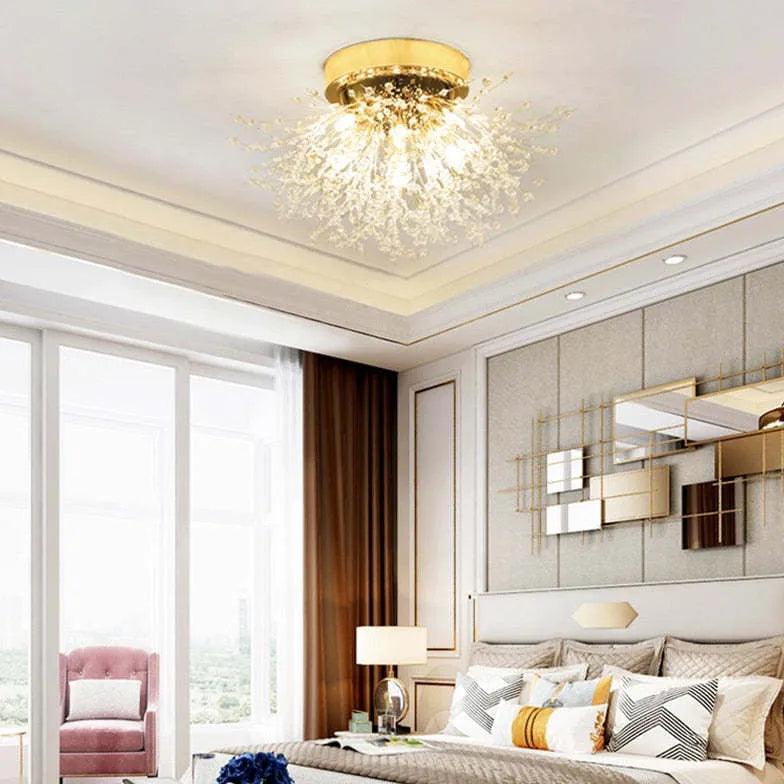 Modern LED Pendant Light in Firework Design - Elegant Ceiling Lighting Fixture for Living Room, Dining Room, and Bedroom Decor
