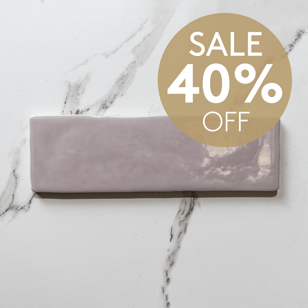 Acquarella Lilac 60x200 Glossy Ceramic Subway Tile - Perfect for Kitchen Backsplash, Bathroom Walls & Modern Interior Design