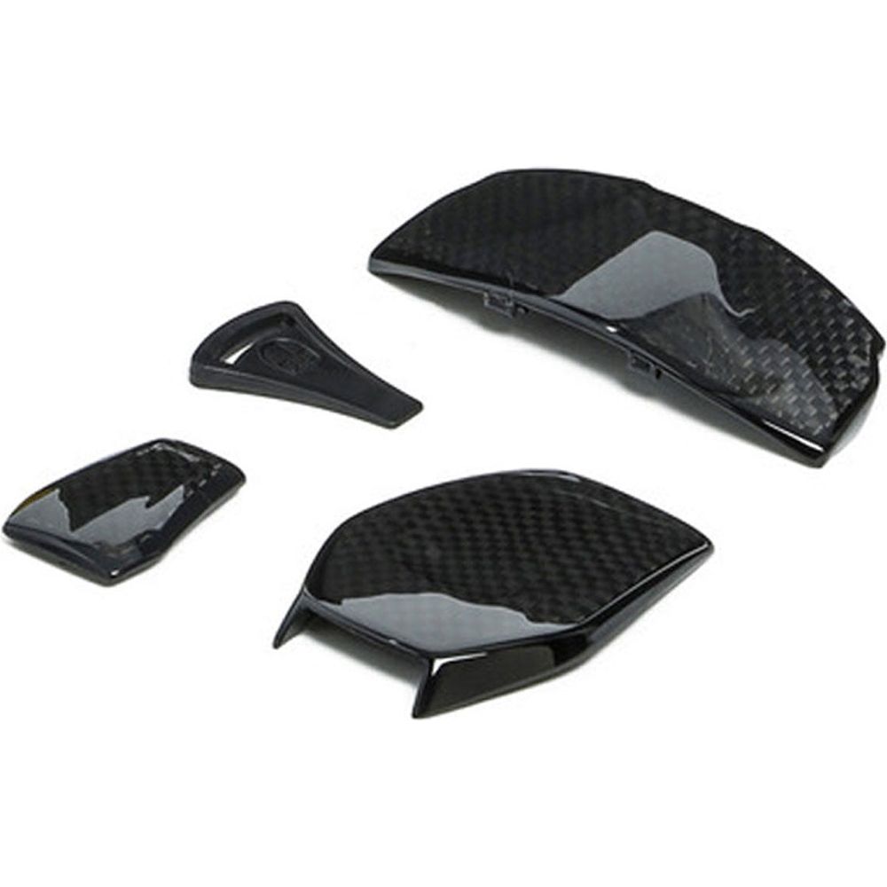 AGV Sports Modular Motorcycle Helmet Chin Guard - Black Air Vent Slider for Enhanced Ventilation | Perfect for Street Biking, Racing & Adventure Riding
