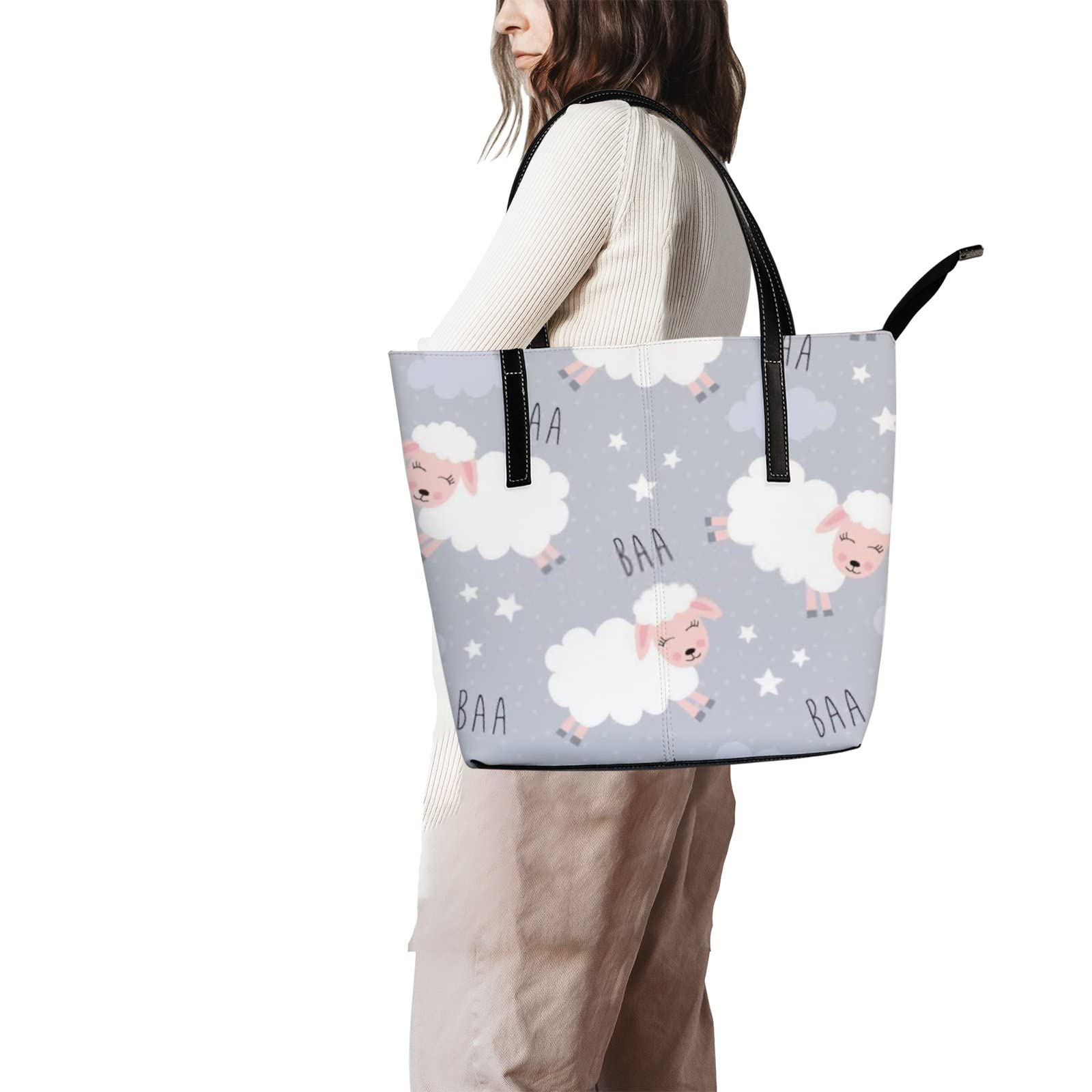 Premium Genuine Leather Tote Bag for Women - Stylish Crossbody Handbag with Adjustable Strap - Perfect for Work, Travel & Everyday Use
