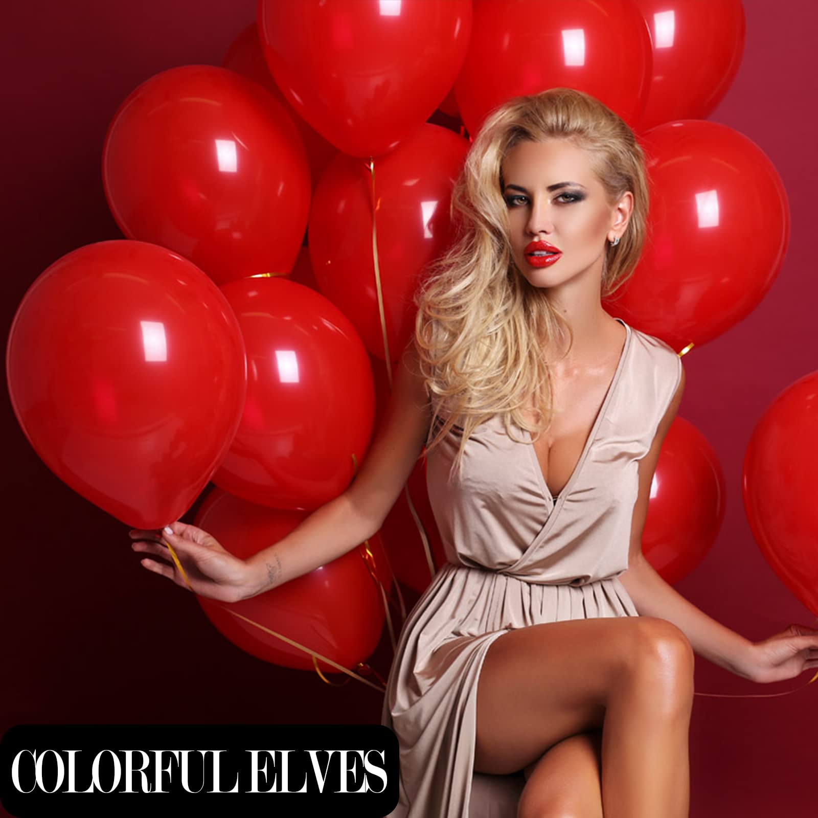 100pcs 12 Inch Red Latex Balloons for Party Decorations - Helium Ready, Birthday, Wedding, Baby Shower & Holiday Celebration Decor