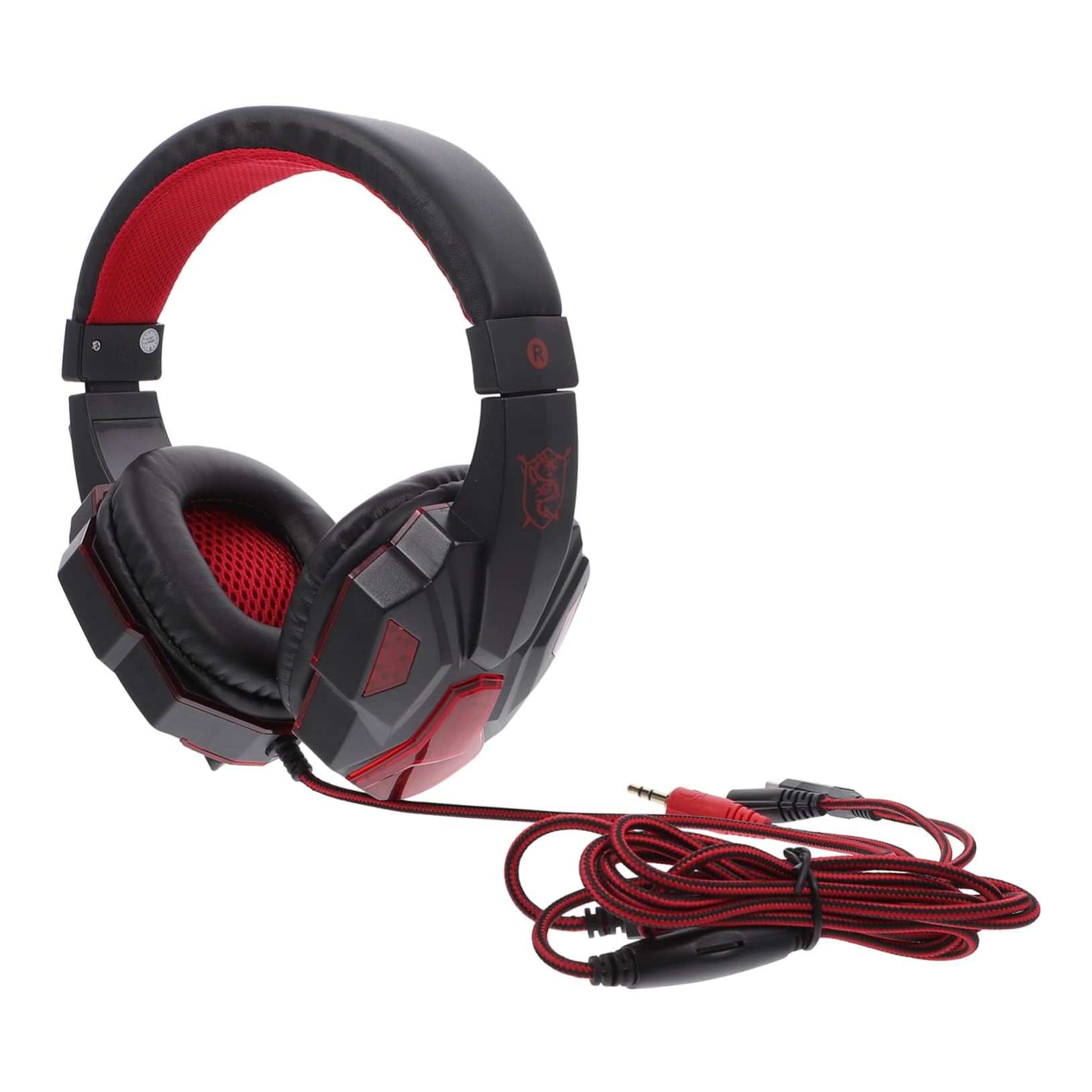 RORPOIR Wired Gaming Headset with Microphone - Over-Ear Noise Cancelling Headphones, Comfortable Protein Ear Cushions & Easy Volume Control - Perfect for PC, PS4, Xbox Gaming & Online Classes