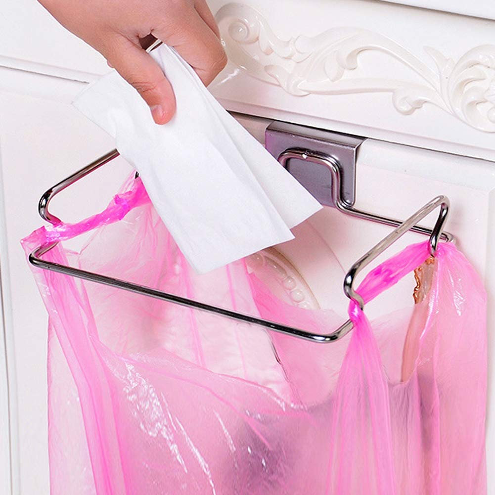 Space-Saving Kitchen Trash Rack - Compact Under Sink Organizer for Home Kitchen | Perfect for Small Apartments & Clutter-Free Countertops