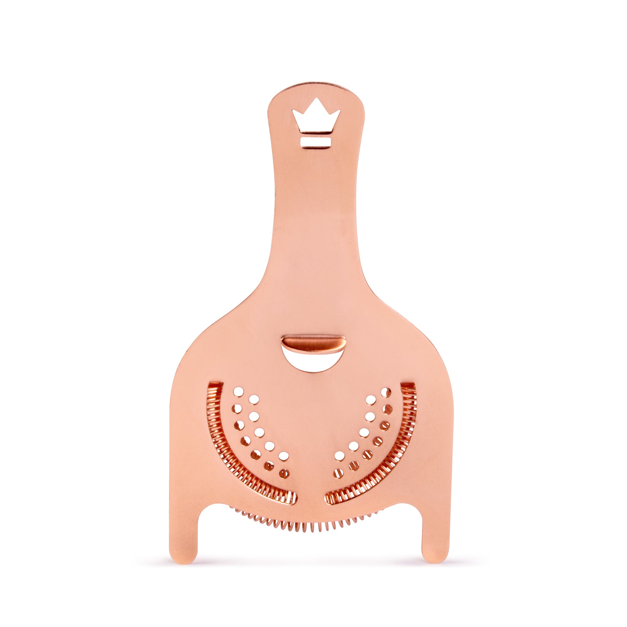 KORIKO® 2-Prong Cocktail Strainer - Premium Copper Plated Bar Tool for Mixing Drinks, Perfect for Home Bars & Professional Bartenders