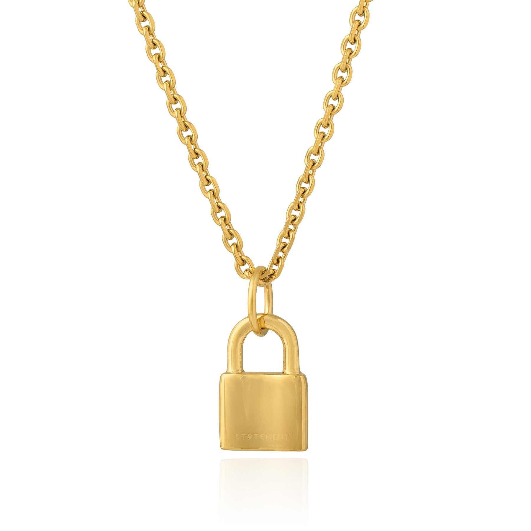 Mini Padlock Pendant Necklace - 18K Gold Plated Tiny Lock Charm for Women - Perfect for Valentine's Day Gifts, Anniversary Presents & Everyday Jewelry