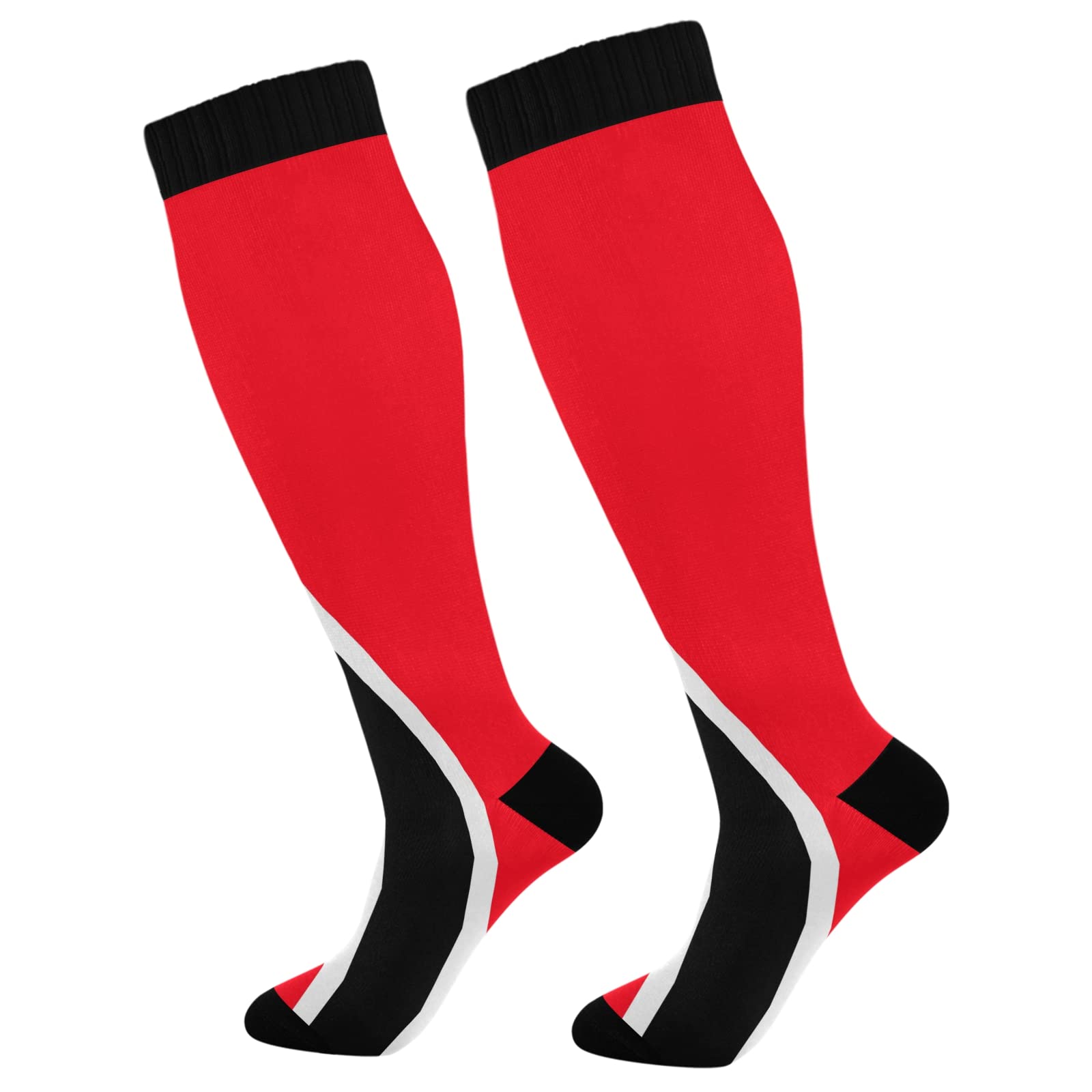 Fisyme Compression Socks for Women & Men - Warm, Comfortable Athletic Crew Socks for Running, Hiking, Cycling - Perfect for Workouts, Sports & Outdoor Activities