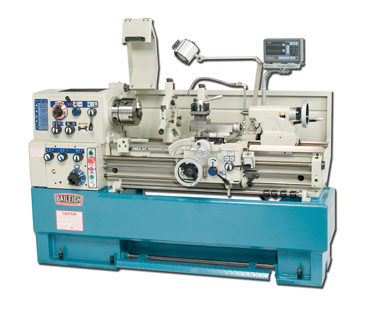 Baileigh Industrial BA9 1006140 Precision Lathe PL 1640 - High Accuracy Metalworking Lathe for Professional Machinists | Ideal for Turning, Facing, Threading in Workshops & Factories