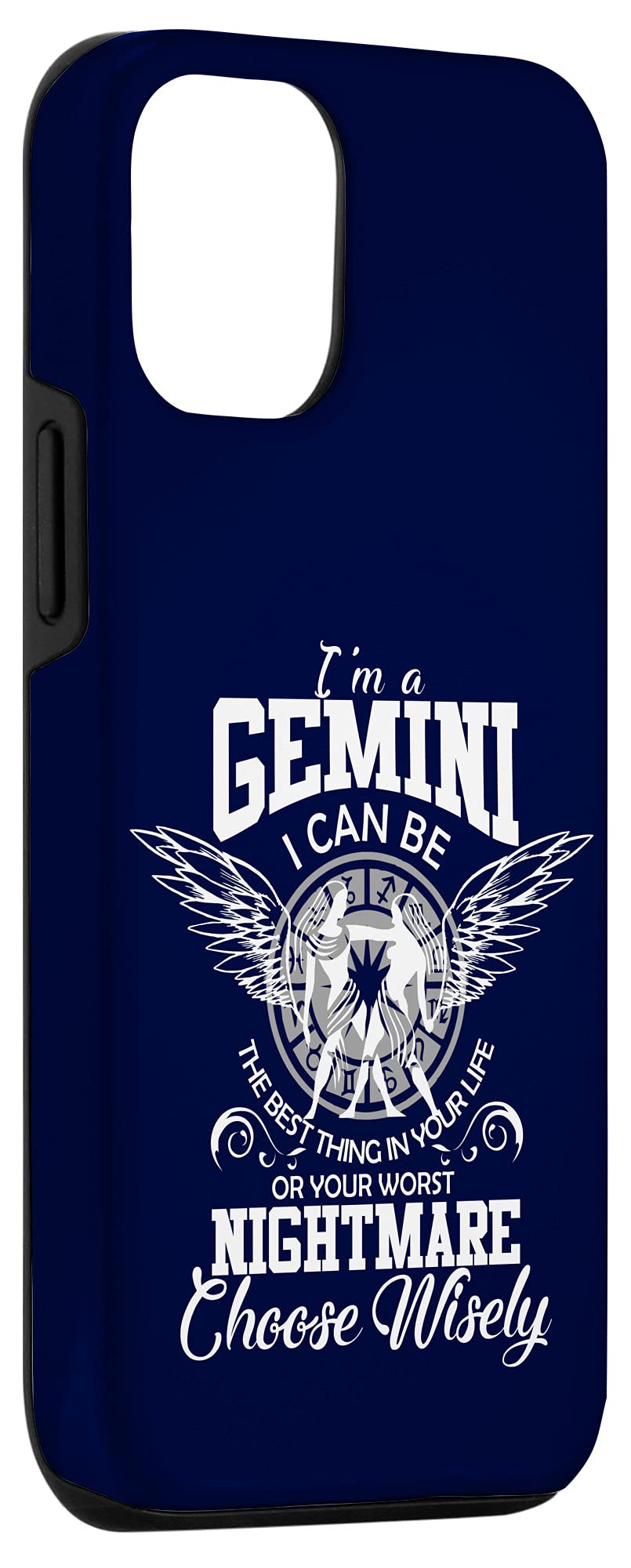 Gemini Zodiac iPhone 12/12 Pro Case - Funny Birthday Gift for Women, Men & Kids - Perfect for Gemini Season, Daily Use & Zodiac Lovers