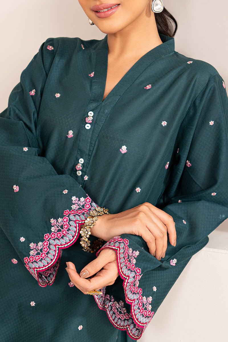 MEADOW WHISPER 2-Piece Embroidered Lawn Suit for Women | Summer Casual Outfit | Perfect for Garden Parties & Outdoor Events