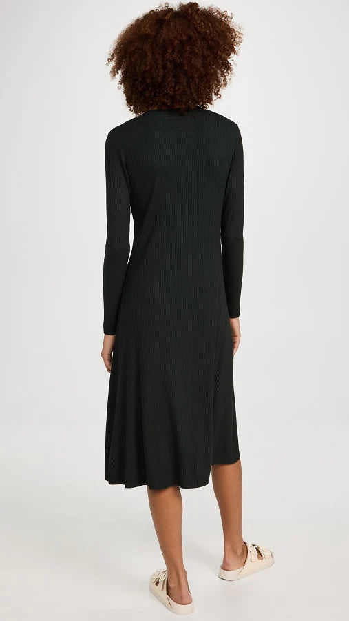 Coste Flare Cardigan Dress in Dark Cedar - Stylish & Comfortable Knitwear for Women | Perfect for Casual Outings, Office Wear & Layering