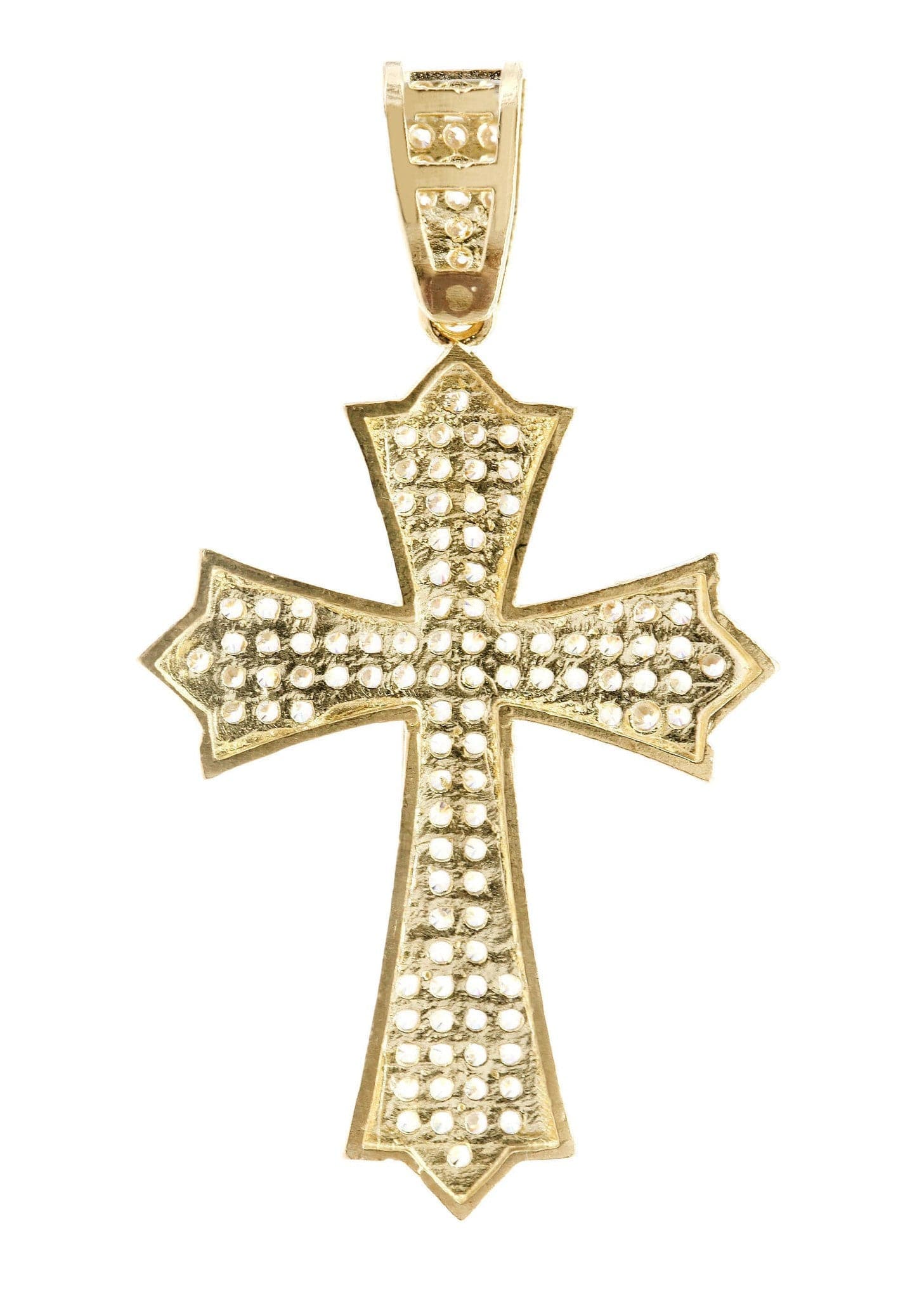 10K Gold Cross Pendant Necklace for Women & Men - 3.9 Grams Solid Gold Religious Jewelry - Perfect for Baptism, First Communion, Confirmation & Everyday Wear
