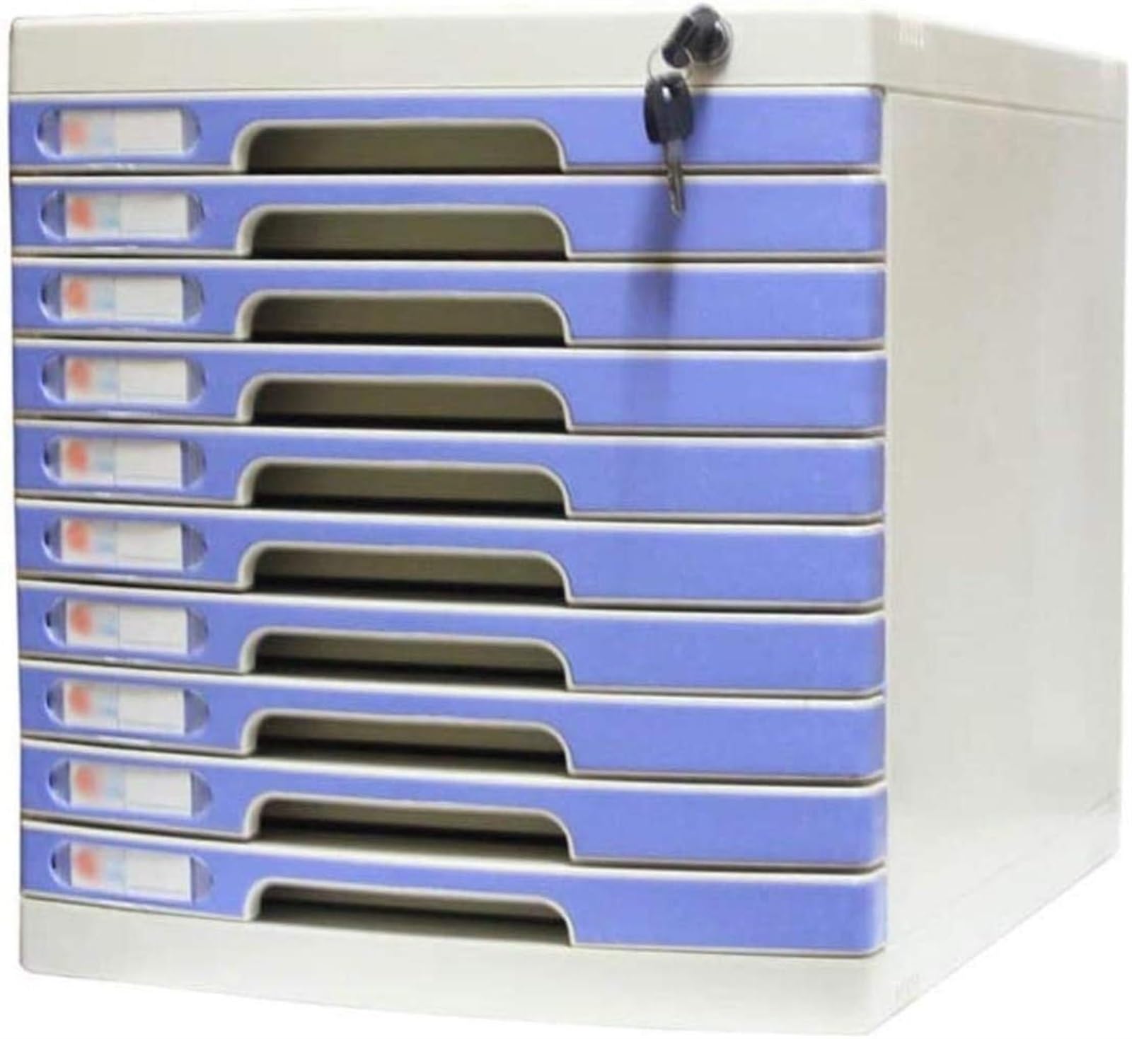 Multifunctional 5-Layer File Cabinet - Locking Plastic Storage Organizer with Drawers & Blank Labels | Eco-Friendly Office Supplies for Documents, Files & Stationery | Perfect for Home Office, School & Workplace Organization