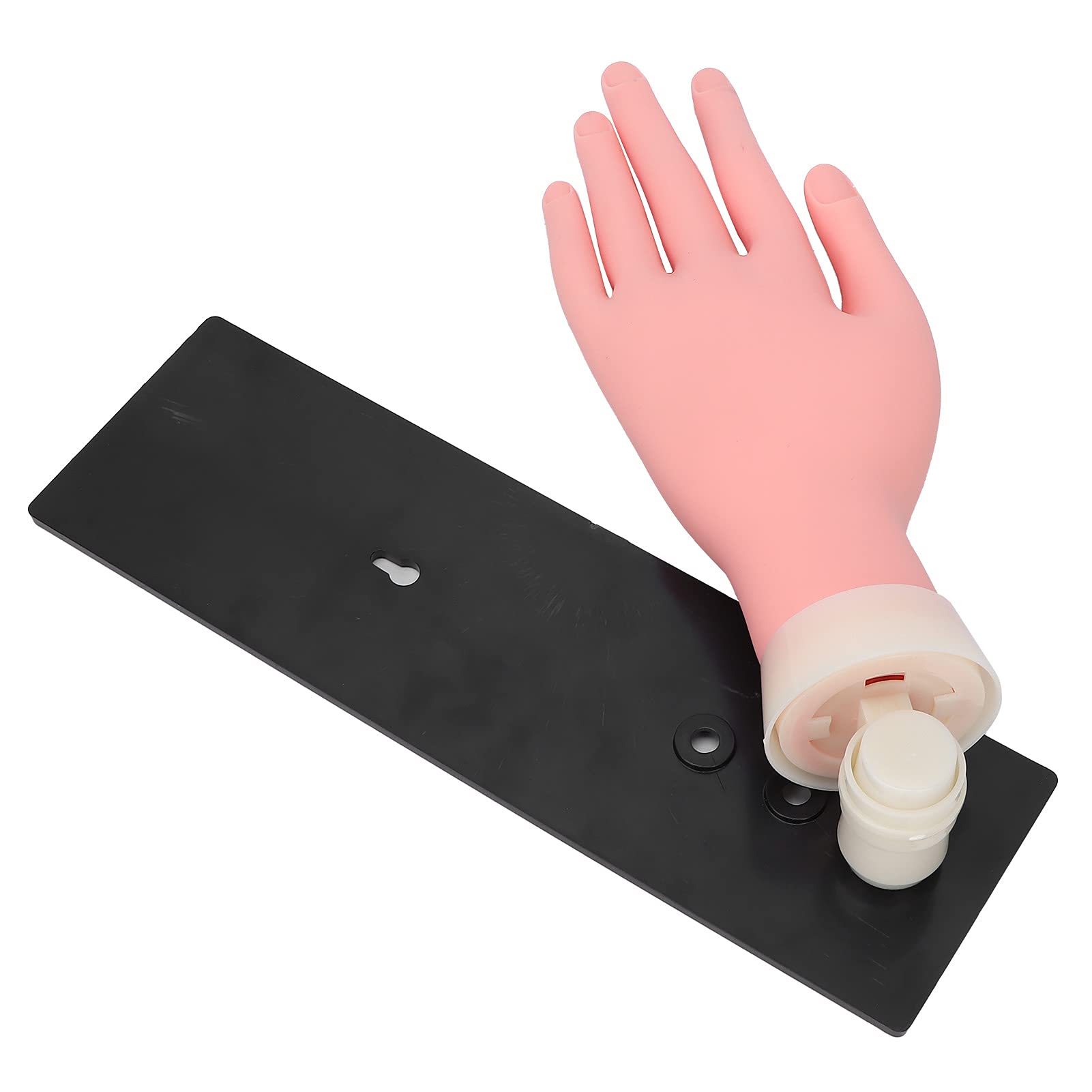 Professional ABS Silicone Nail Art Hand - Mannequin Hand for Nail Salon & Home Practice - Perfect for Nail Tech Training, Display & DIY Manicure Practice